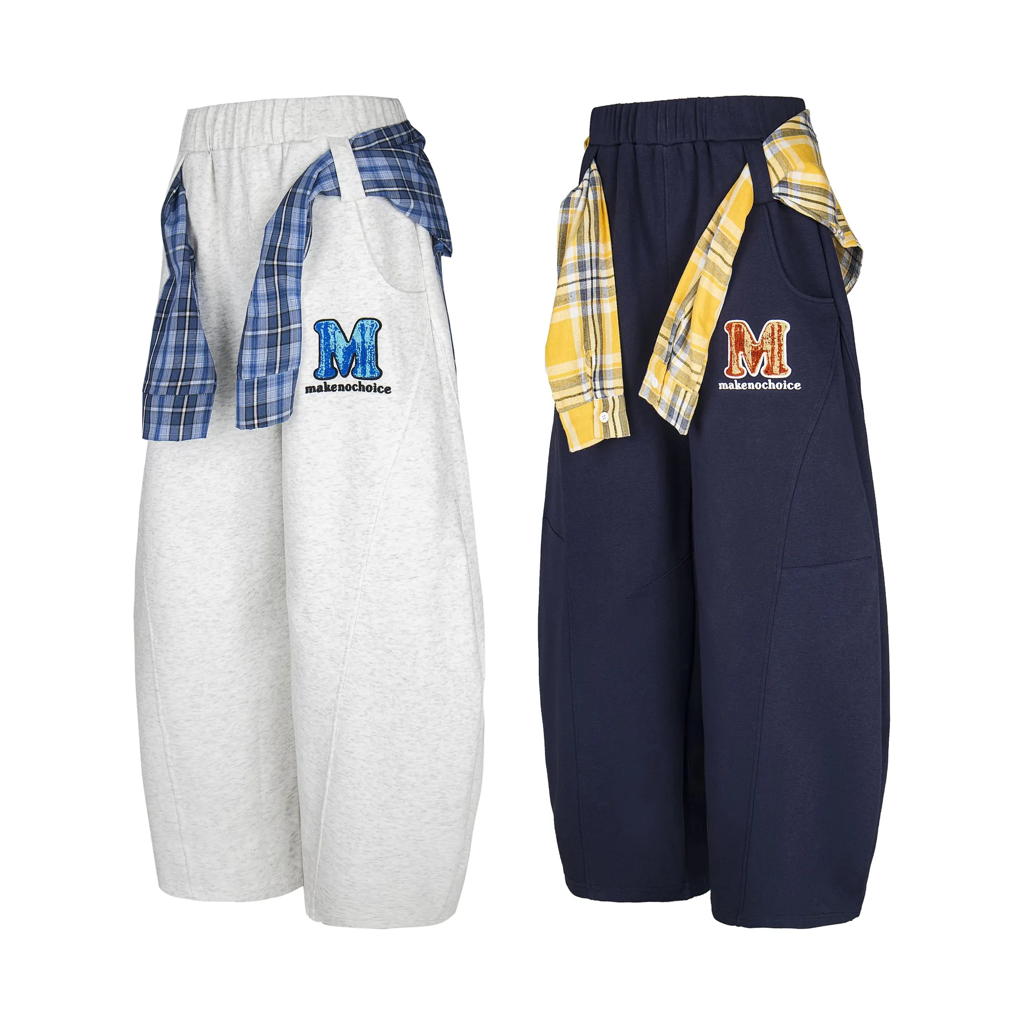 Omirad Plaid-Tied Relaxed Sweatpants sold by Omirad product image thumbnail 2