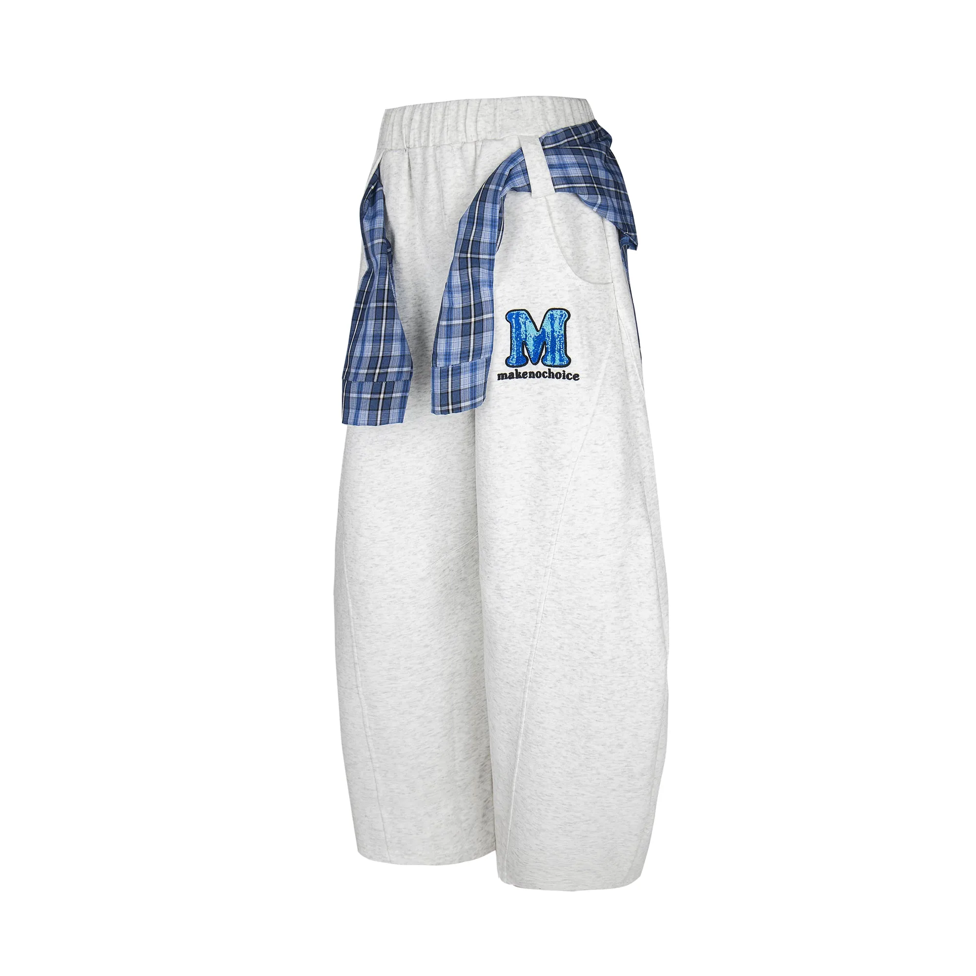 Omirad Plaid-Tied Relaxed Sweatpants sold by Omirad product image thumbnail 4