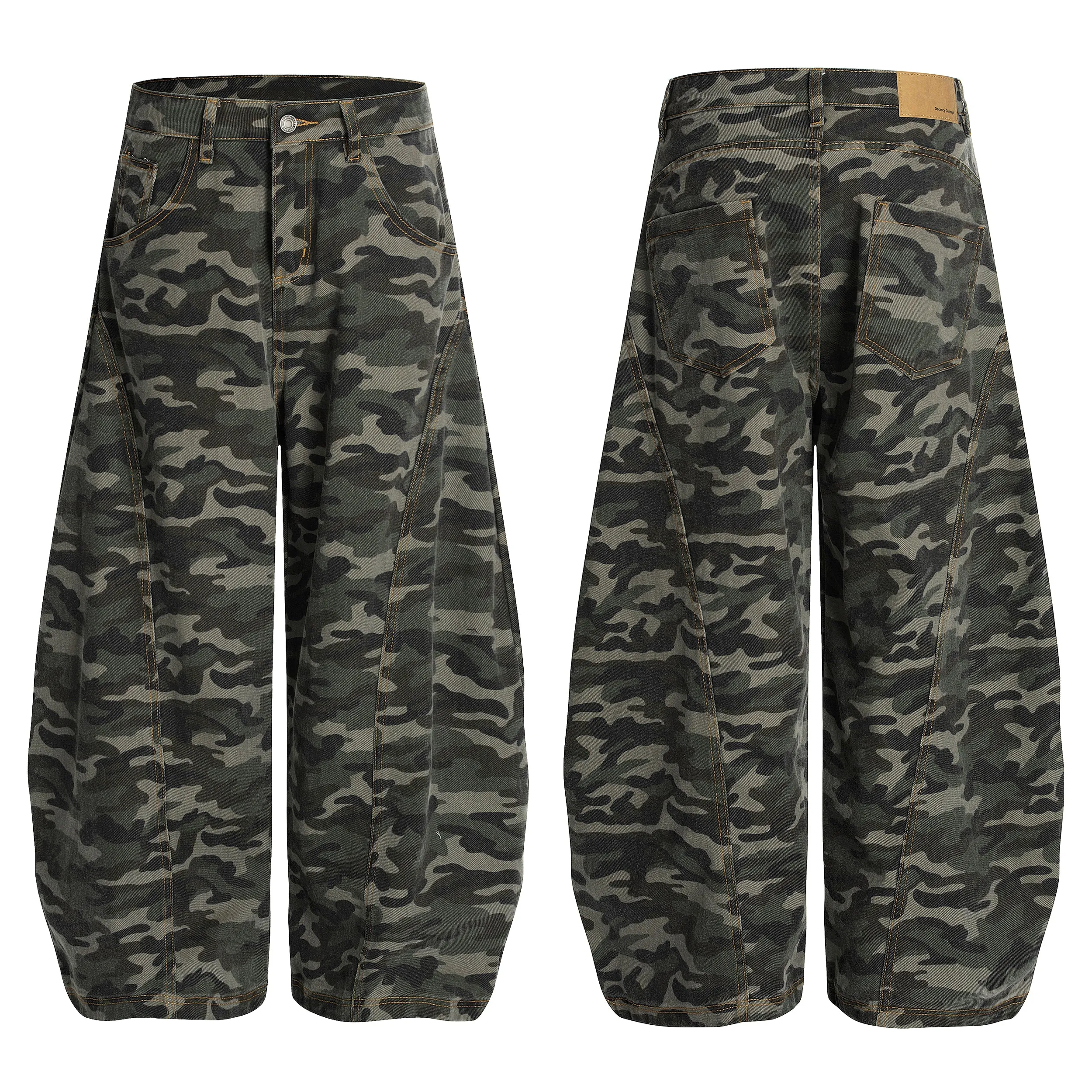 Omirad Camo Panel Balloon Pants sold by Omirad