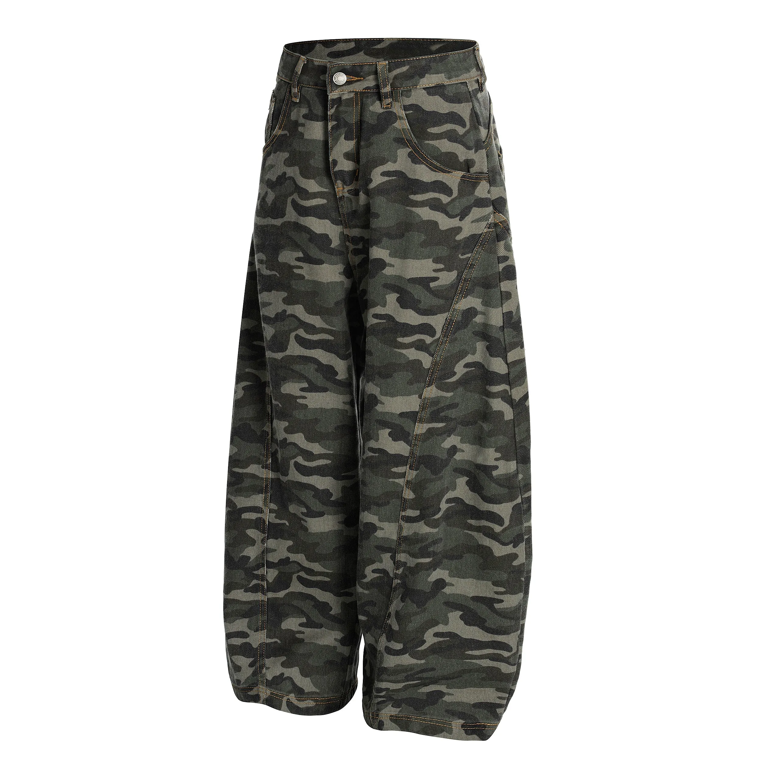 Omirad Camo Panel Balloon Pants sold by Omirad product image thumbnail 3