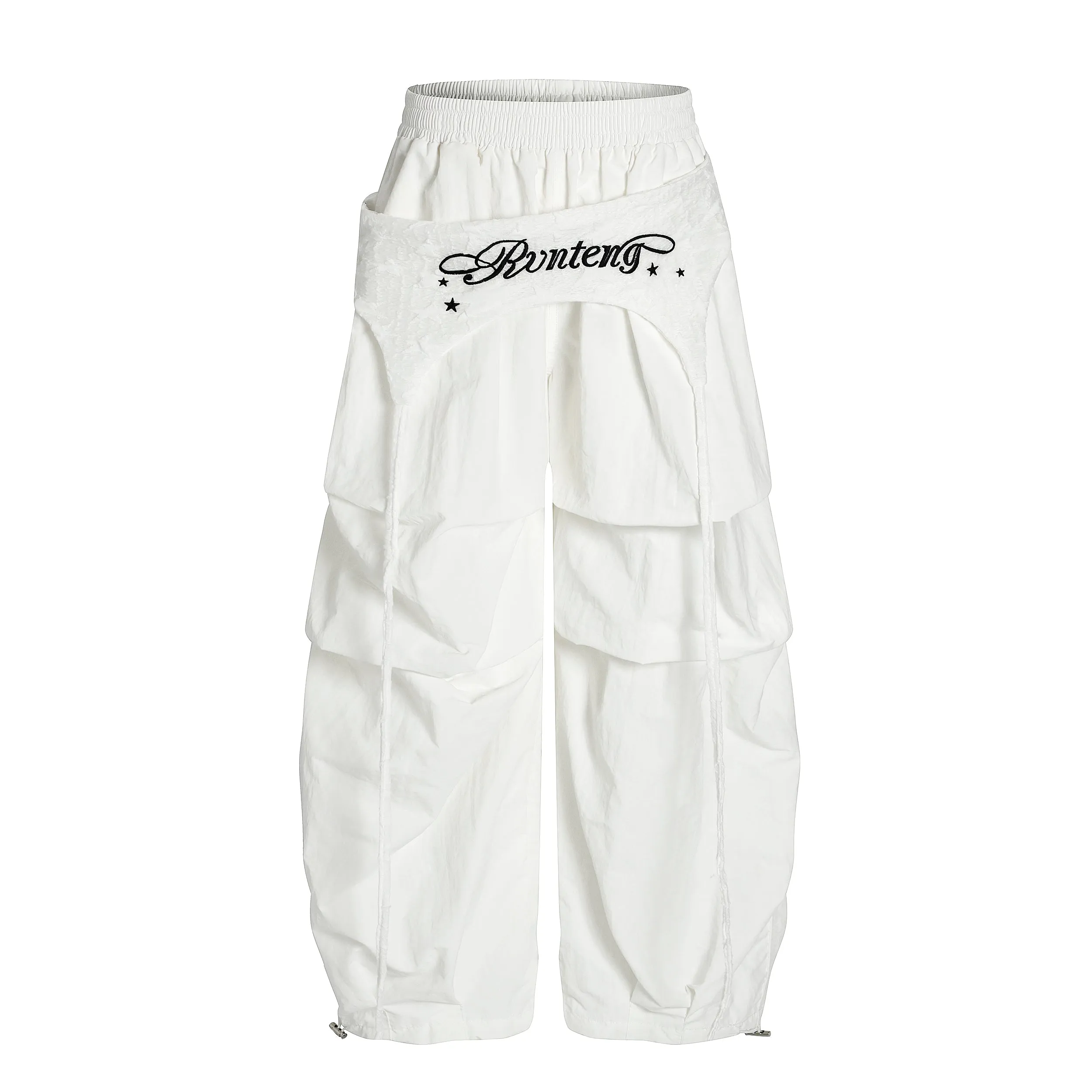 Omirad Layered Panel Nylon Wide-Leg Pants sold by Omirad product image thumbnail 2