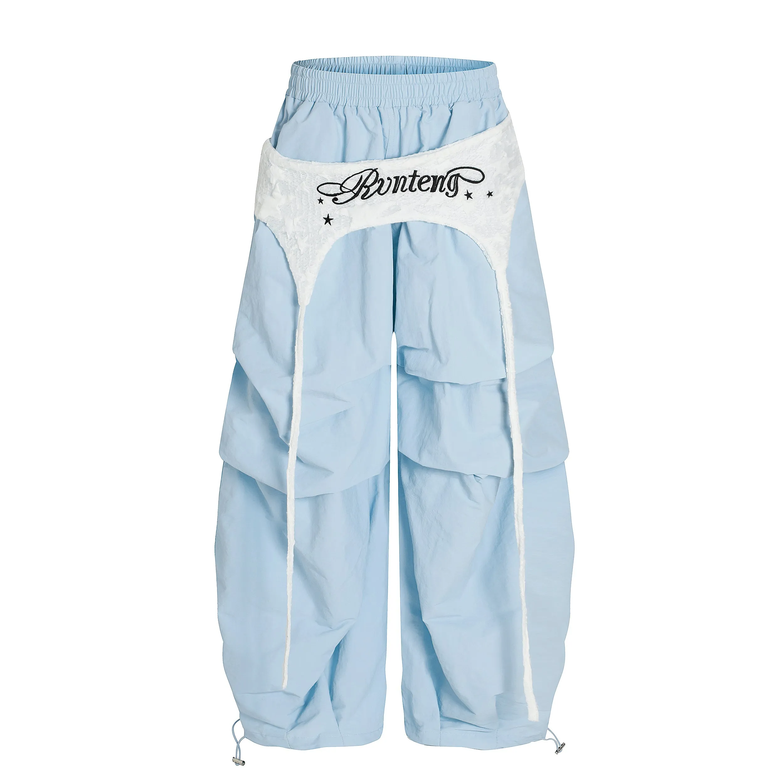 Omirad Layered Panel Nylon Wide-Leg Pants sold by Omirad product image thumbnail 5