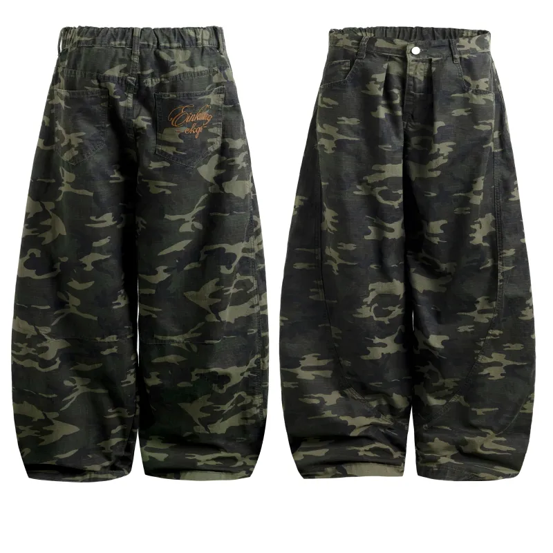 Omirad Camo Wide-Leg Cotton Pants made by Omirad