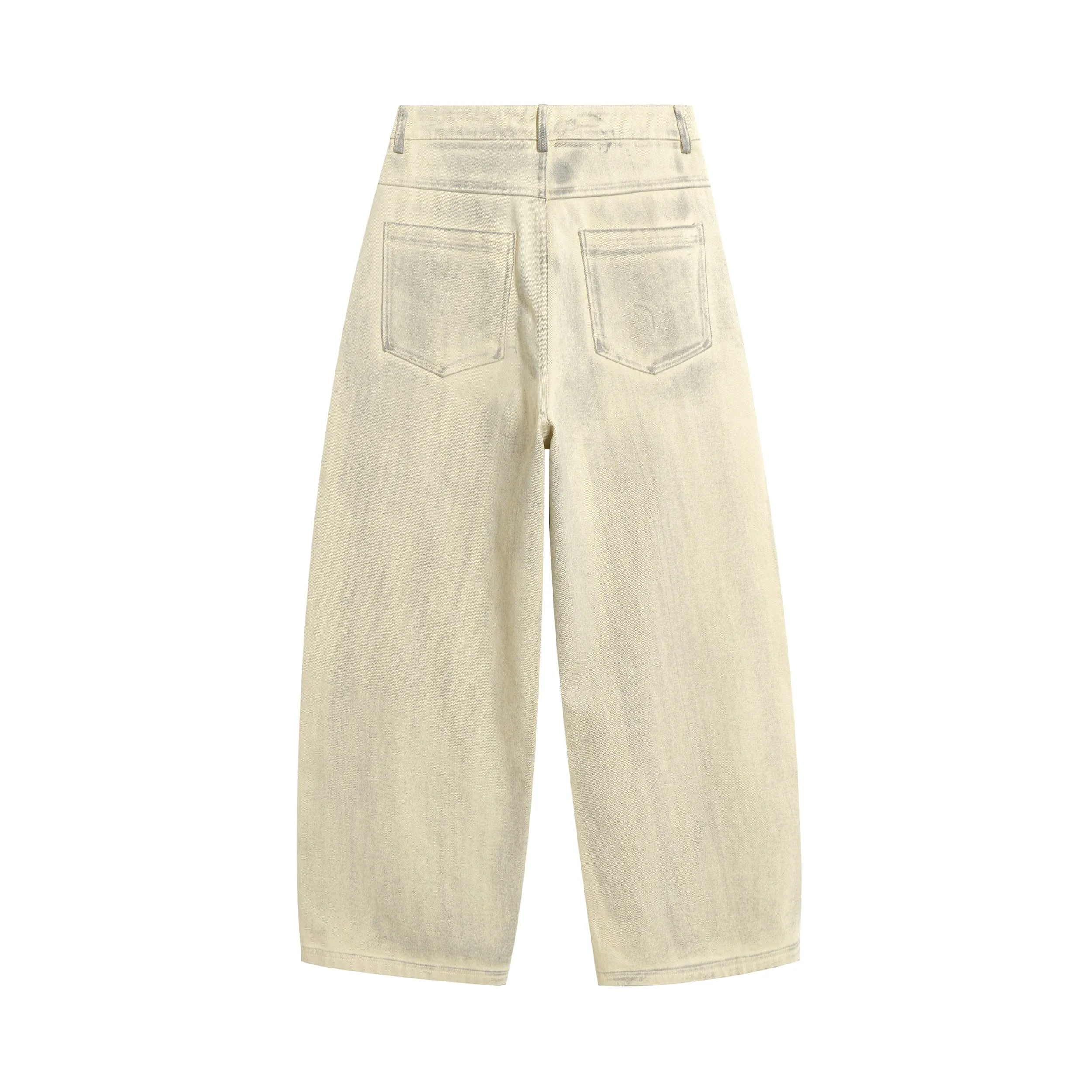 Omirad Embroidered Pocket Wide-Leg Denim Pants sold by Omirad product image thumbnail 3