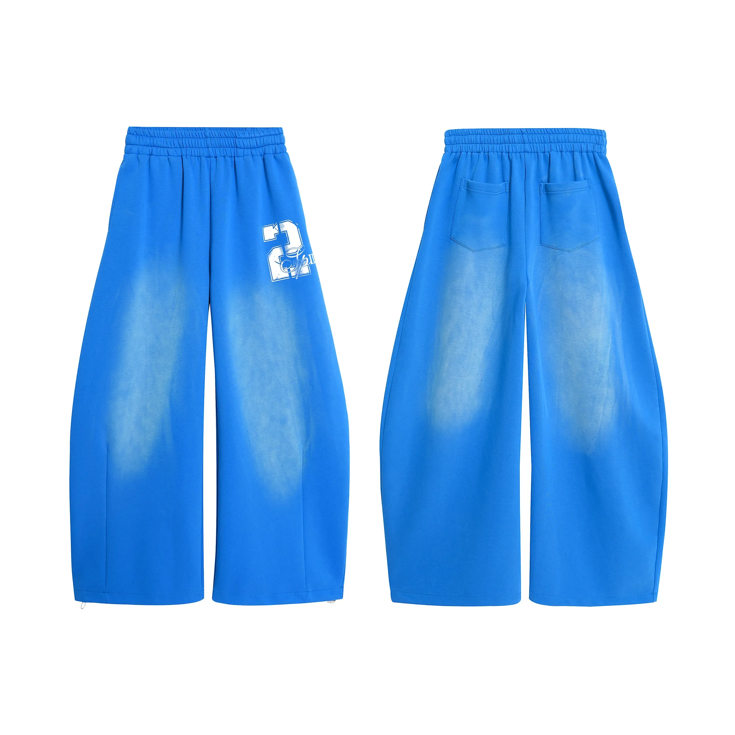 Omirad Gradient Washed Wide-Leg Sweatpants sold by Omirad product image thumbnail 4