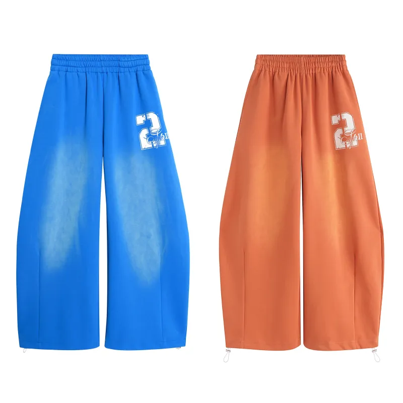 Omirad Gradient Washed Wide-Leg Sweatpants made by Omirad