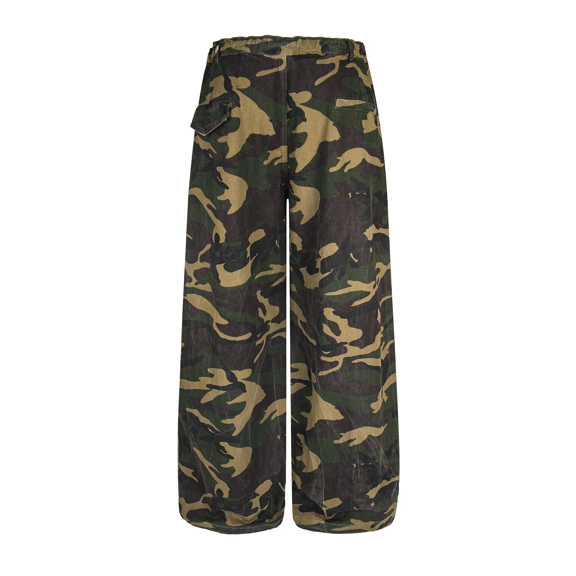 Omirad Camo Wide-Leg Cotton Pants sold by Omirad product image thumbnail 5