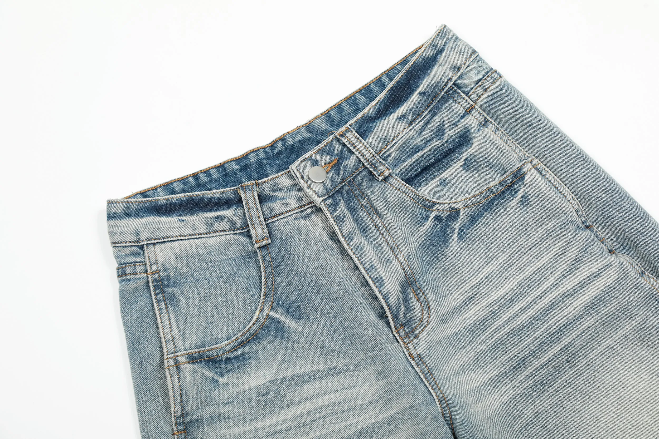 Omirad Vintage Wash Wide-Leg Denim Pants sold by Omirad product image thumbnail 5