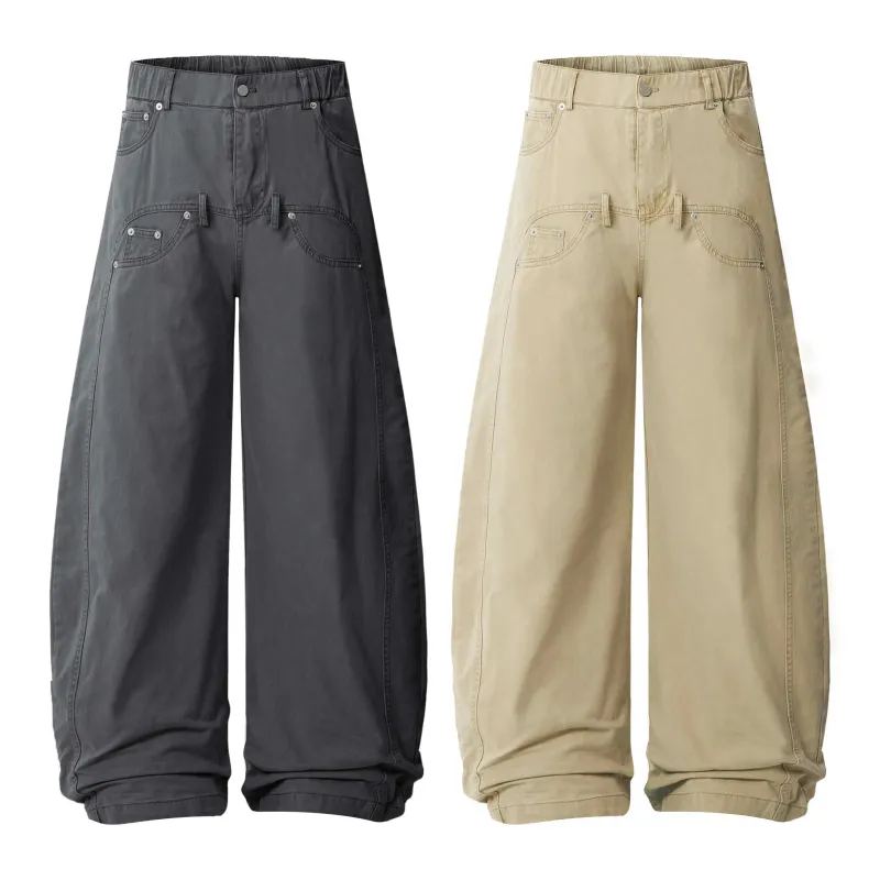 Omirad Vintage Wide-Leg Stacked Pants made by Omirad