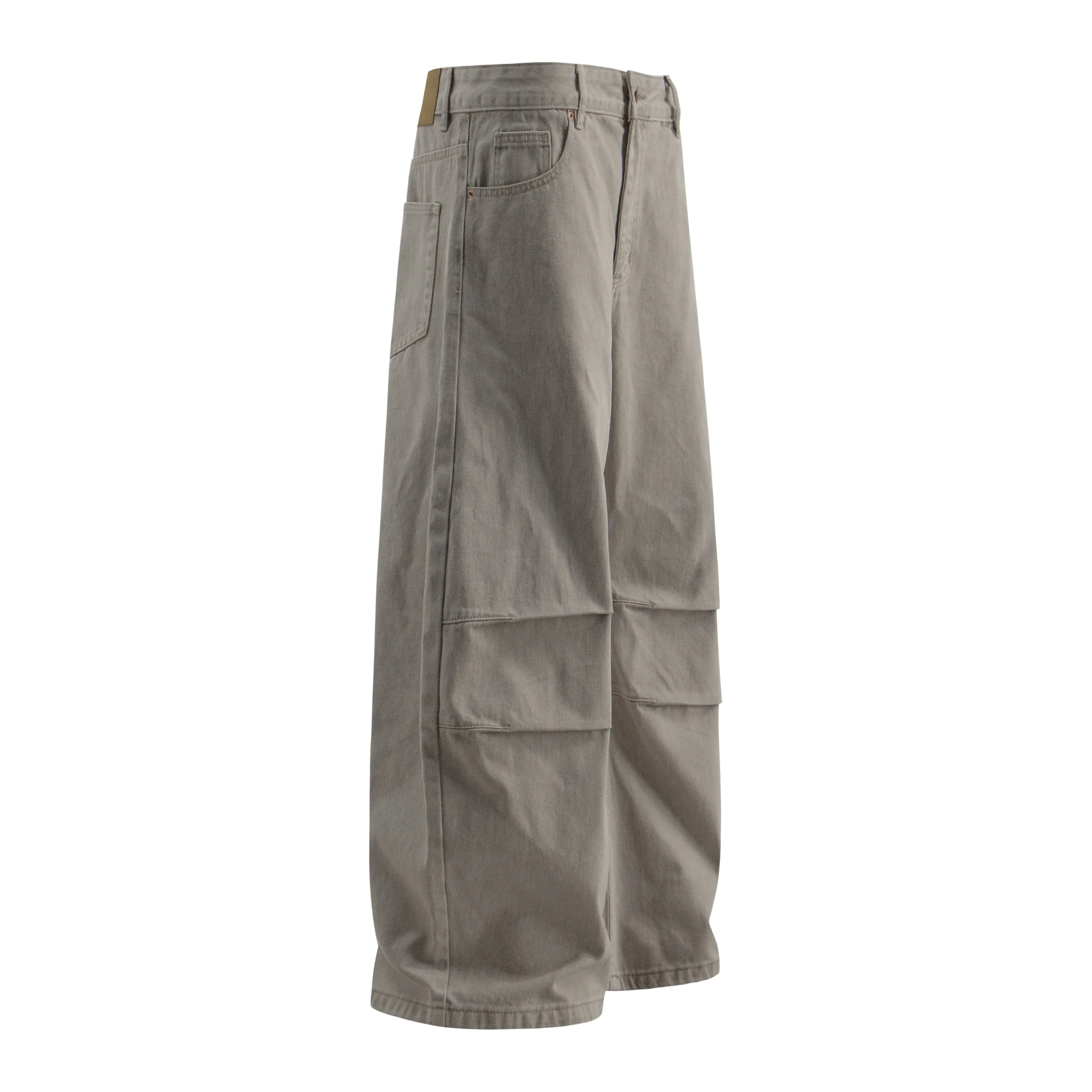 Omirad Panel Washed Wide-Leg Denim Pants sold by Omirad product image thumbnail 4