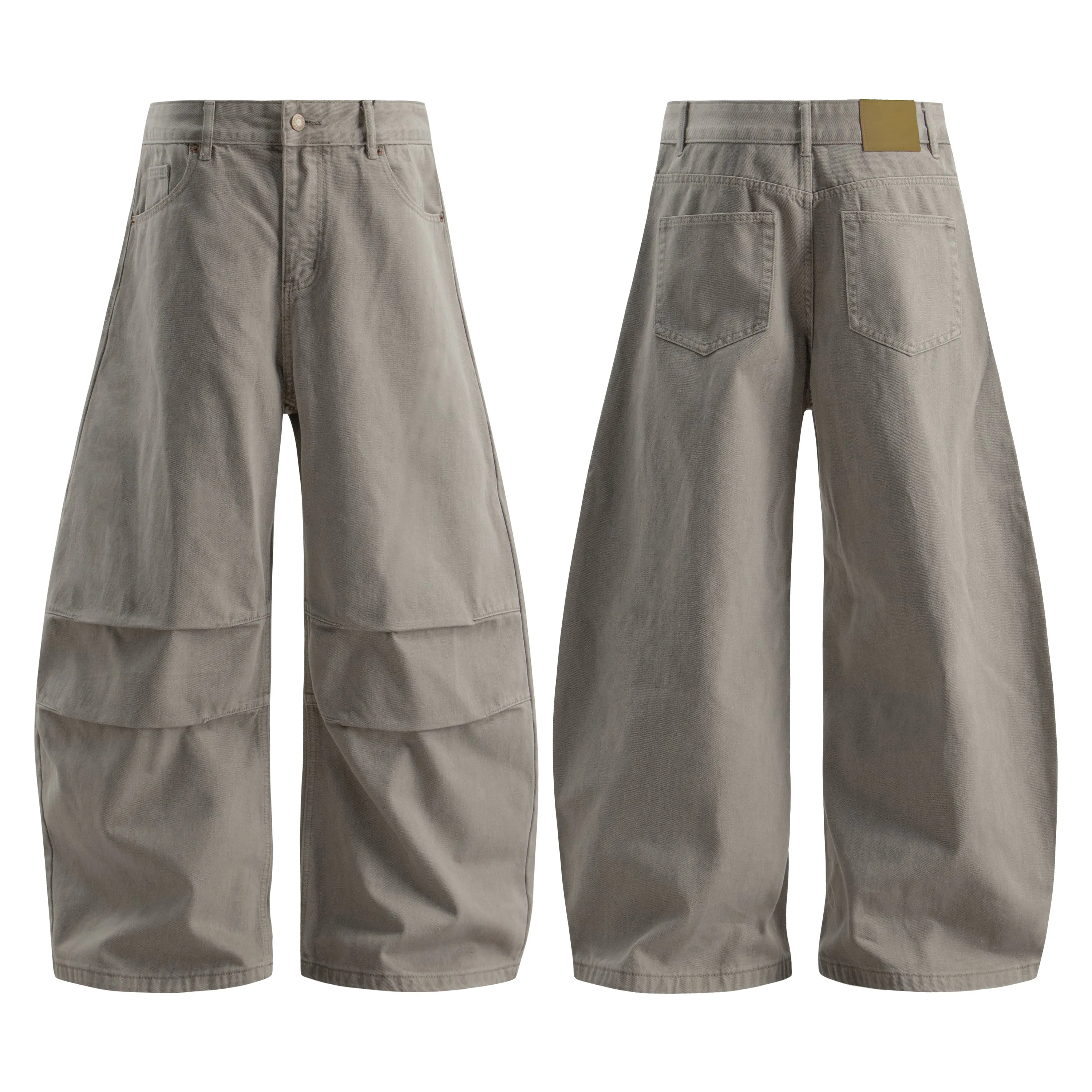 Omirad Panel Washed Wide-Leg Denim Pants sold by Omirad