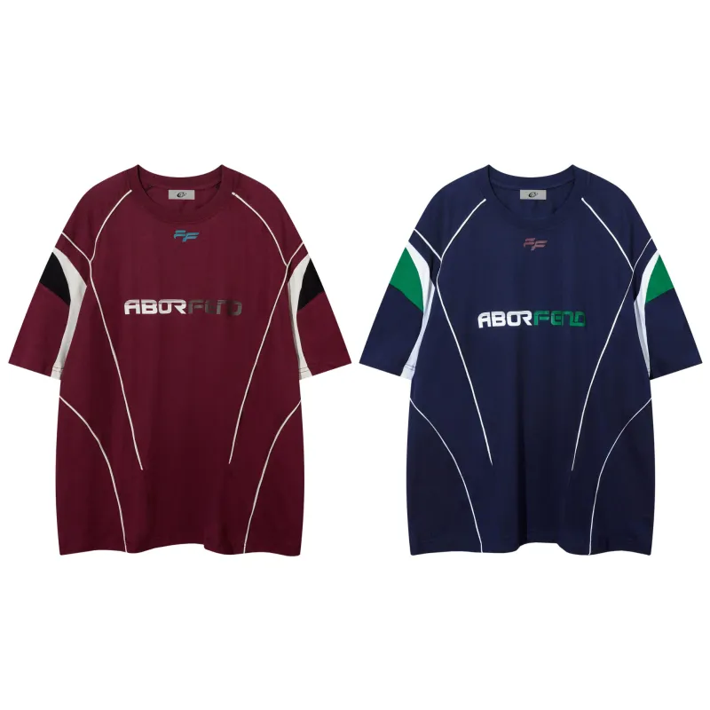 Omirad ABORFEND Paneled Jersey Tee sold by Omirad