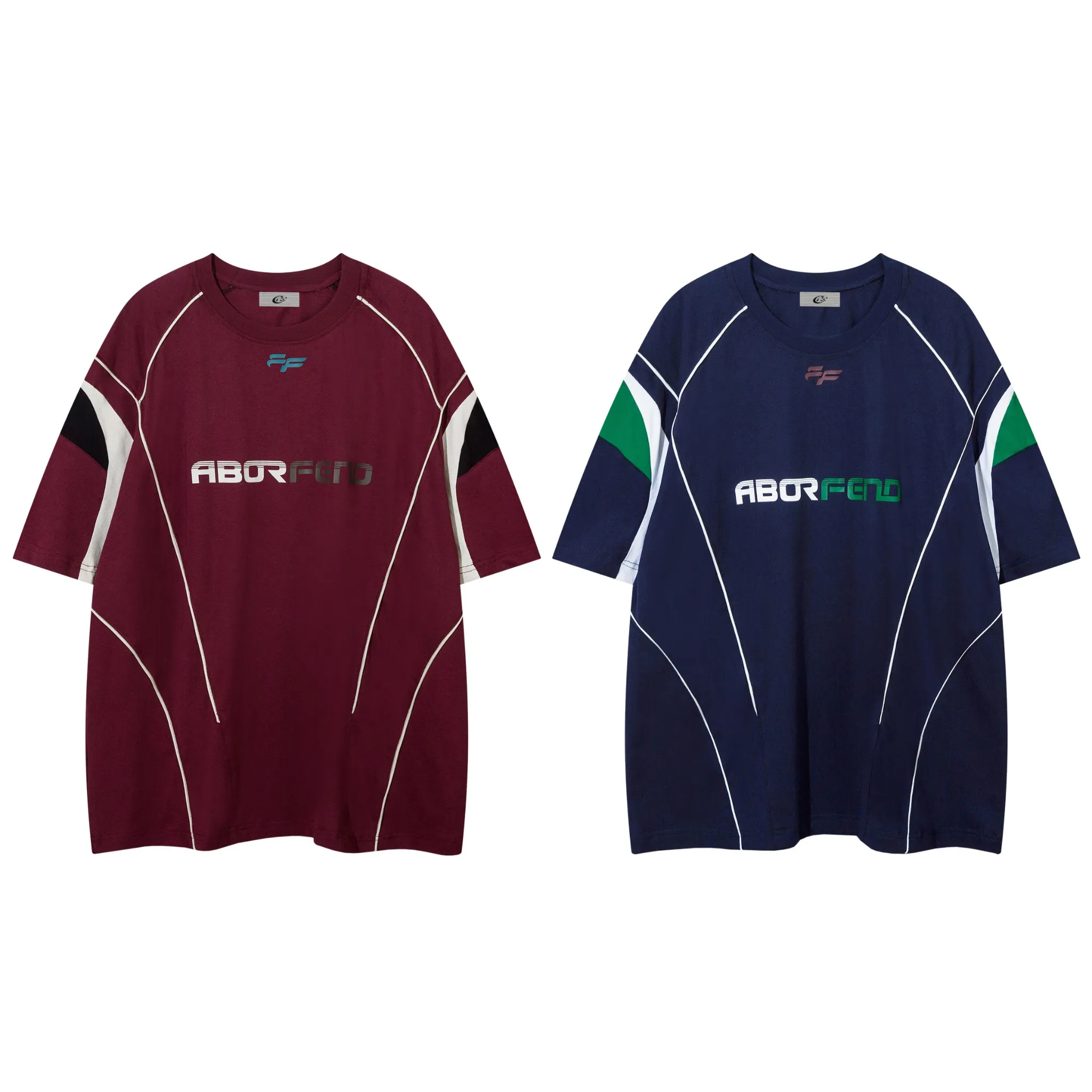 Omirad ABORFEND Paneled Jersey Tee sold by Omirad