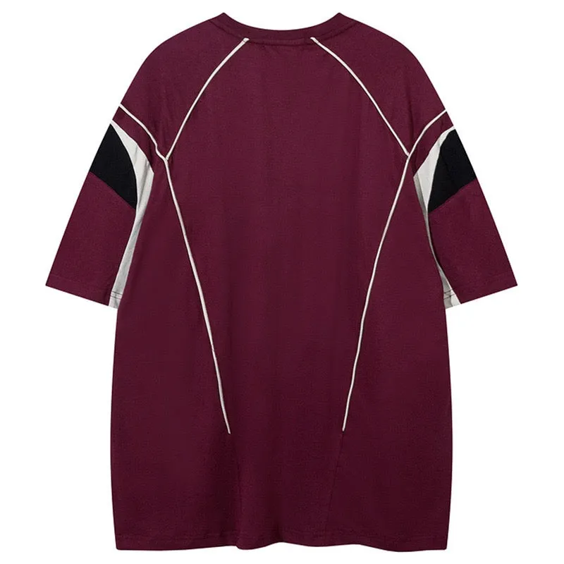 Omirad ABORFEND Paneled Jersey Tee sold by Omirad product image thumbnail 3