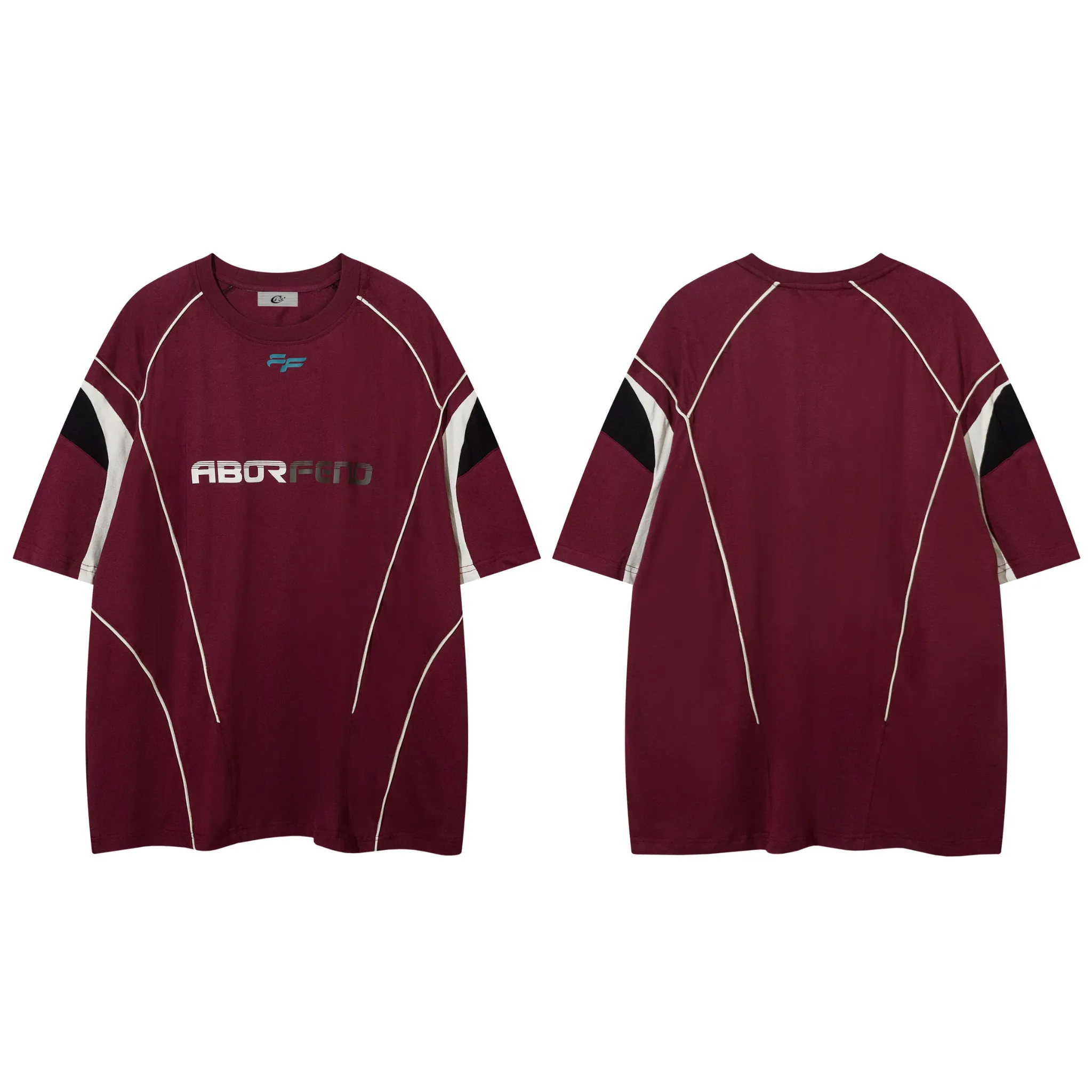 Omirad ABORFEND Paneled Jersey Tee sold by Omirad product image thumbnail 4