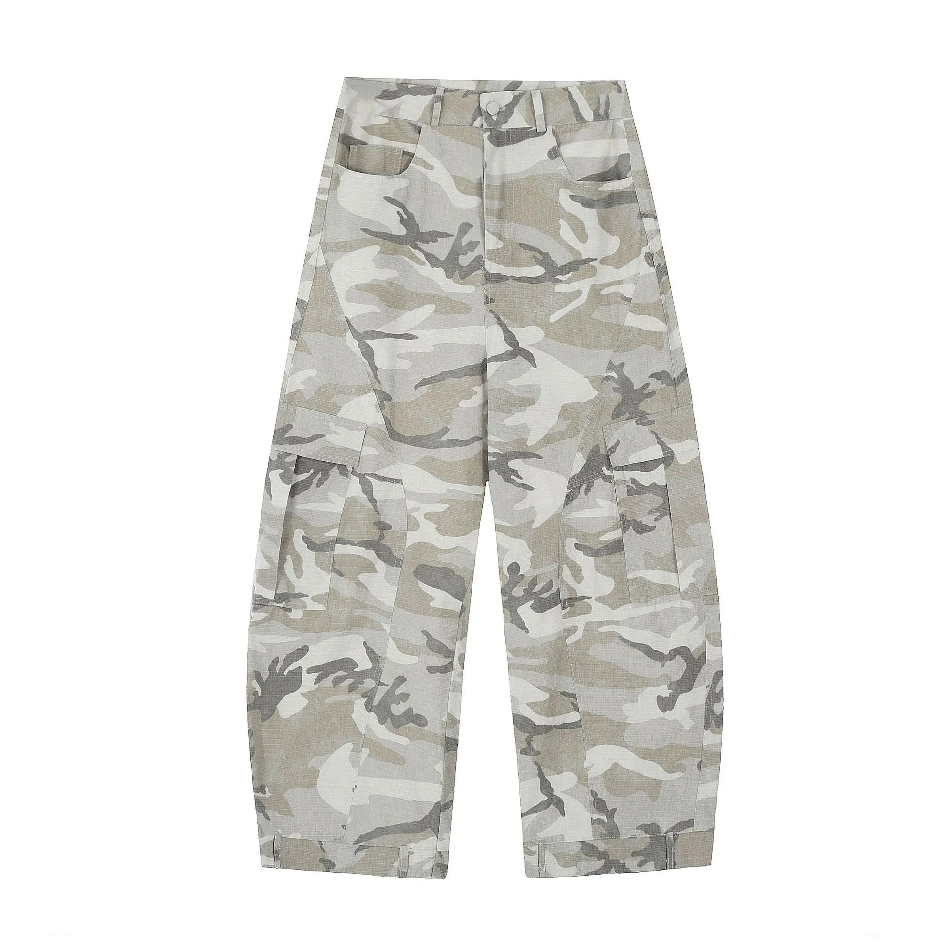Omirad Arctic Camo Paneled Wide-Leg Pants sold by Omirad product image thumbnail 2