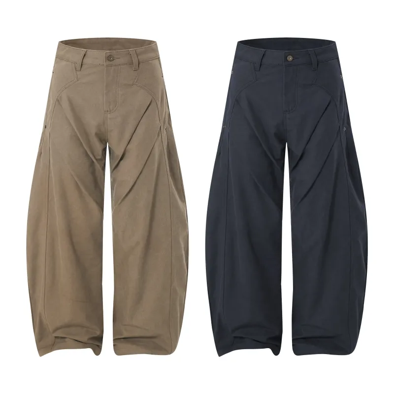 Omirad 3D Curved Panel Wide-Leg Pants made by Omirad