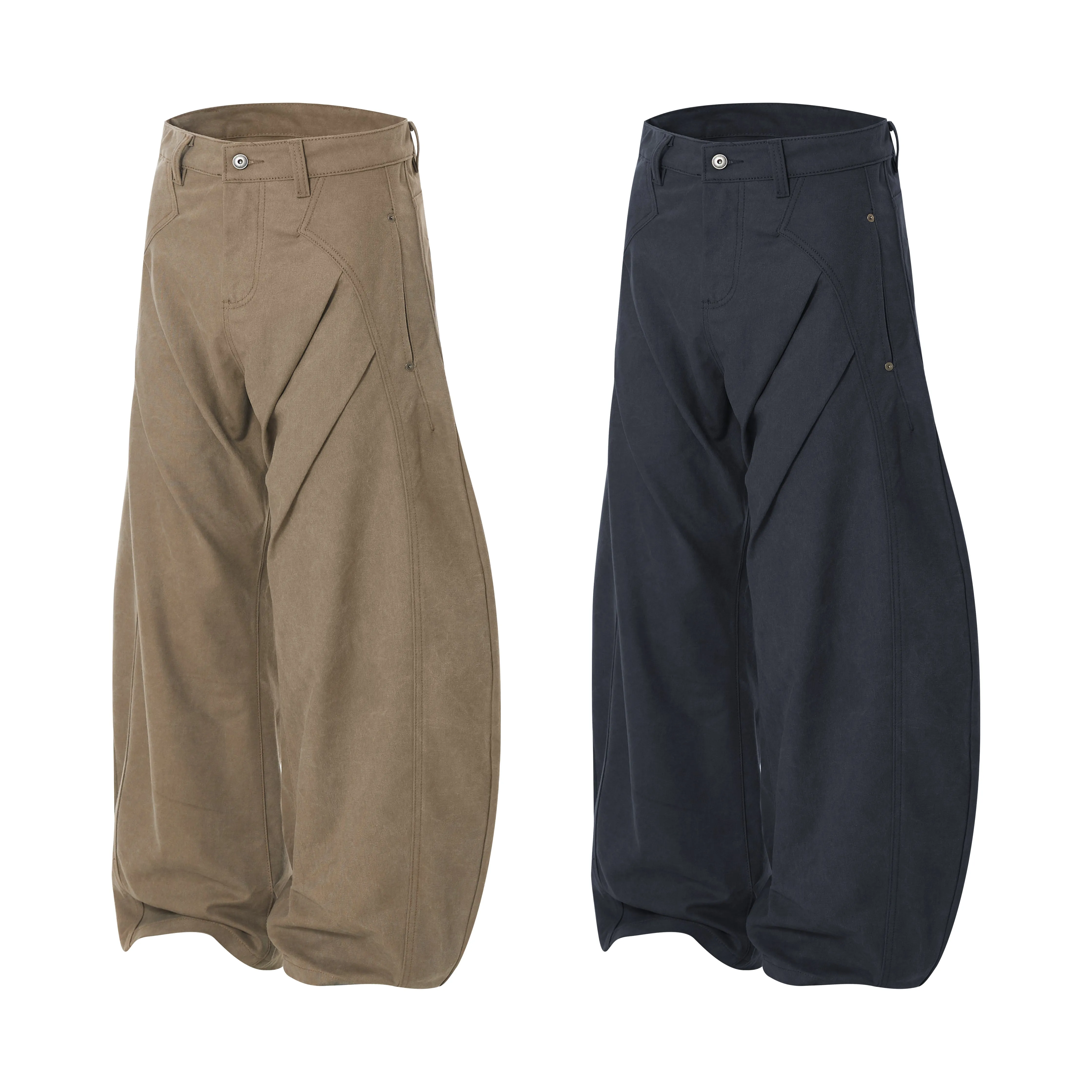 Omirad 3D Curved Panel Wide-Leg Pants sold by Omirad product image thumbnail 2