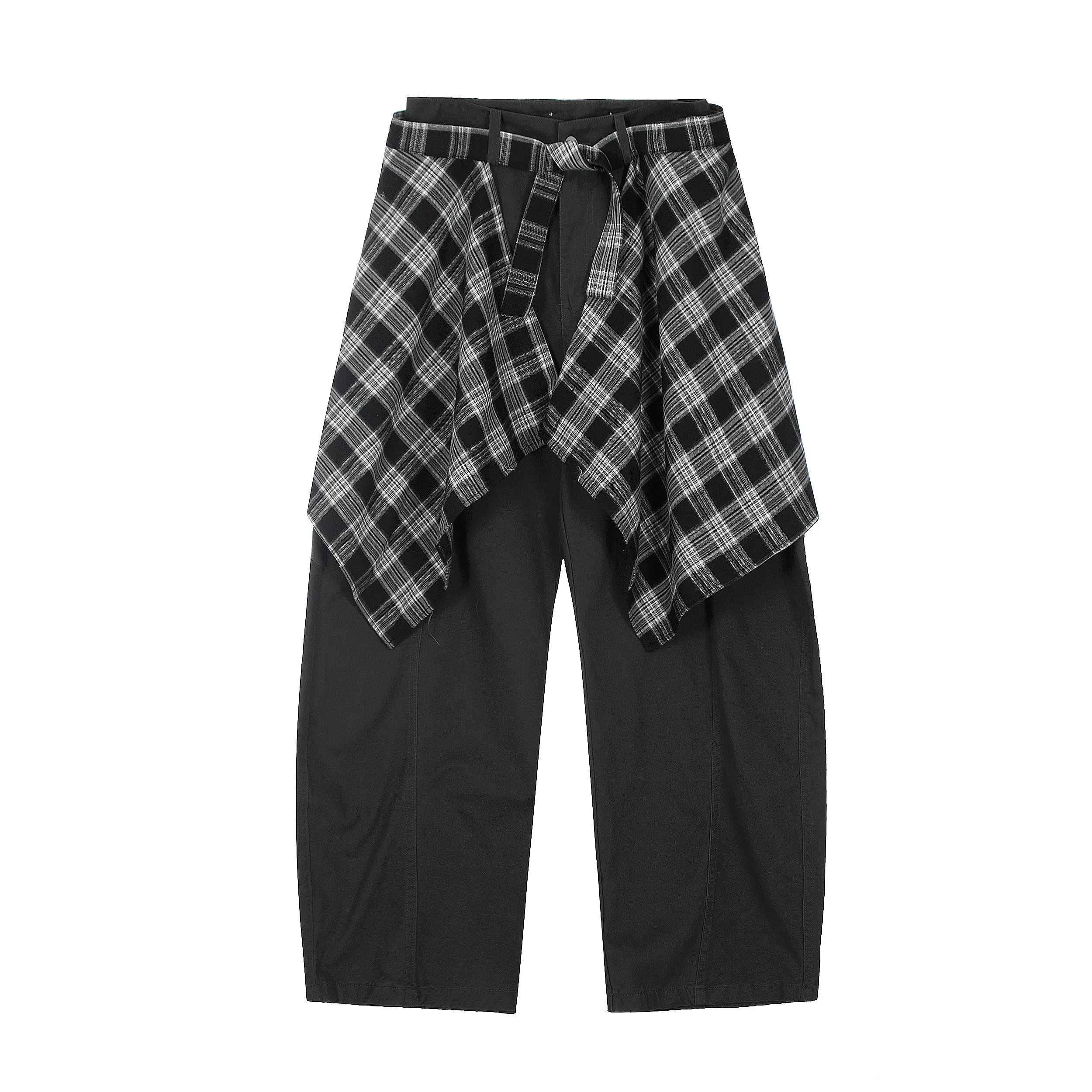 Omirad Layered Flannel Tie Pants sold by Omirad