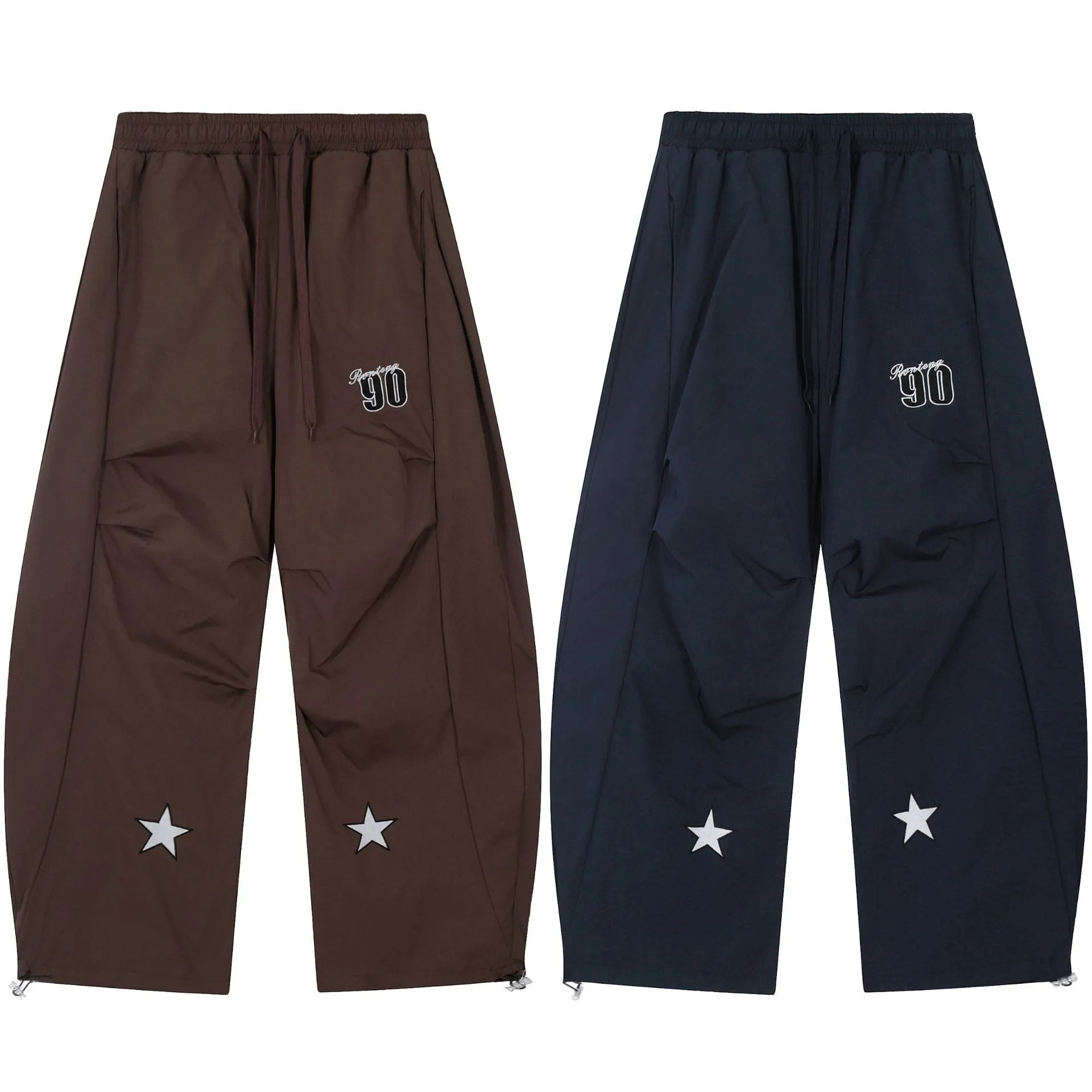 Omirad Reflective Star Wide-Leg Track Pants sold by Omirad