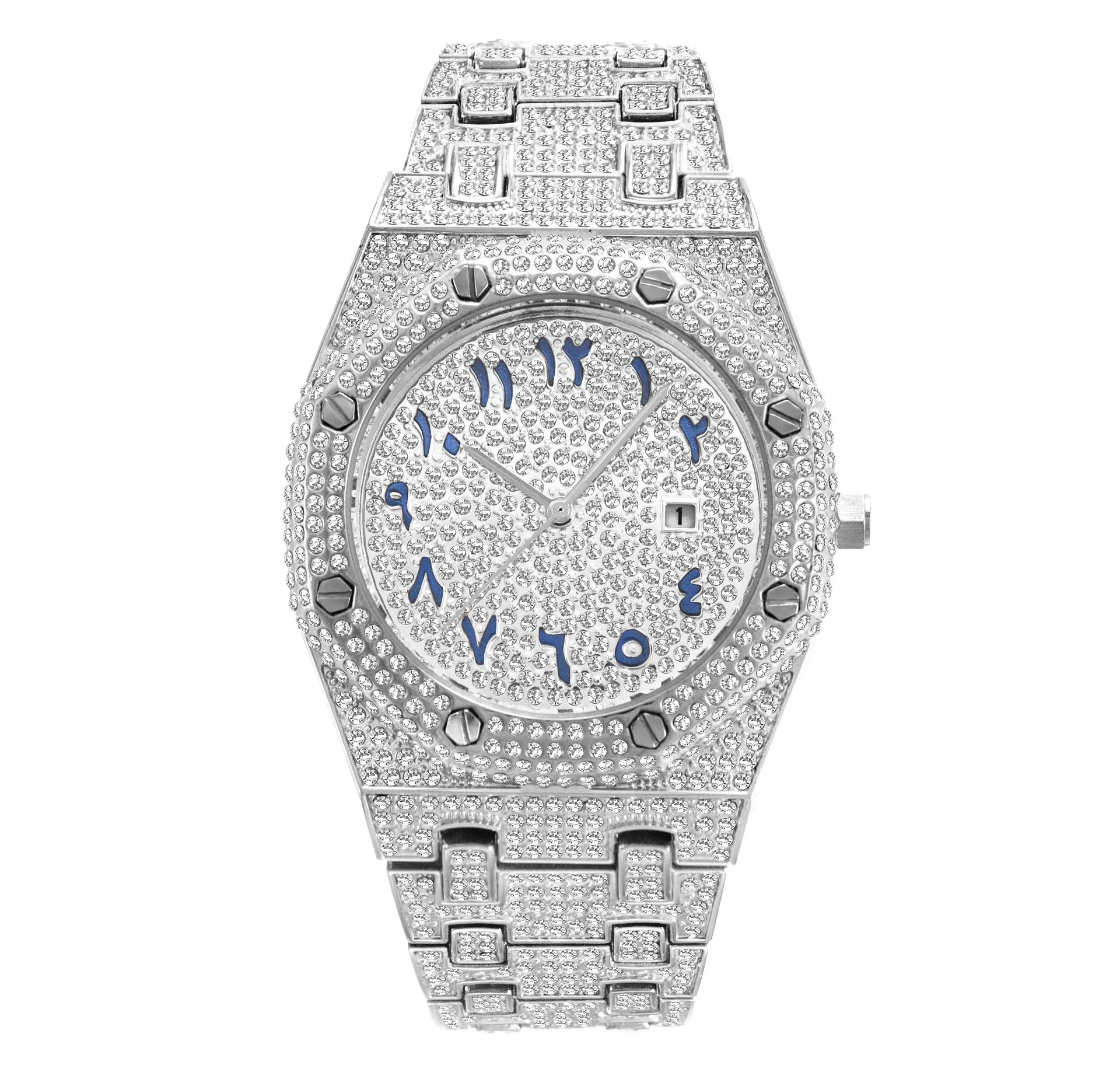 Hip-Hop Fully Diamond-Encrusted Watch sold by Omirad