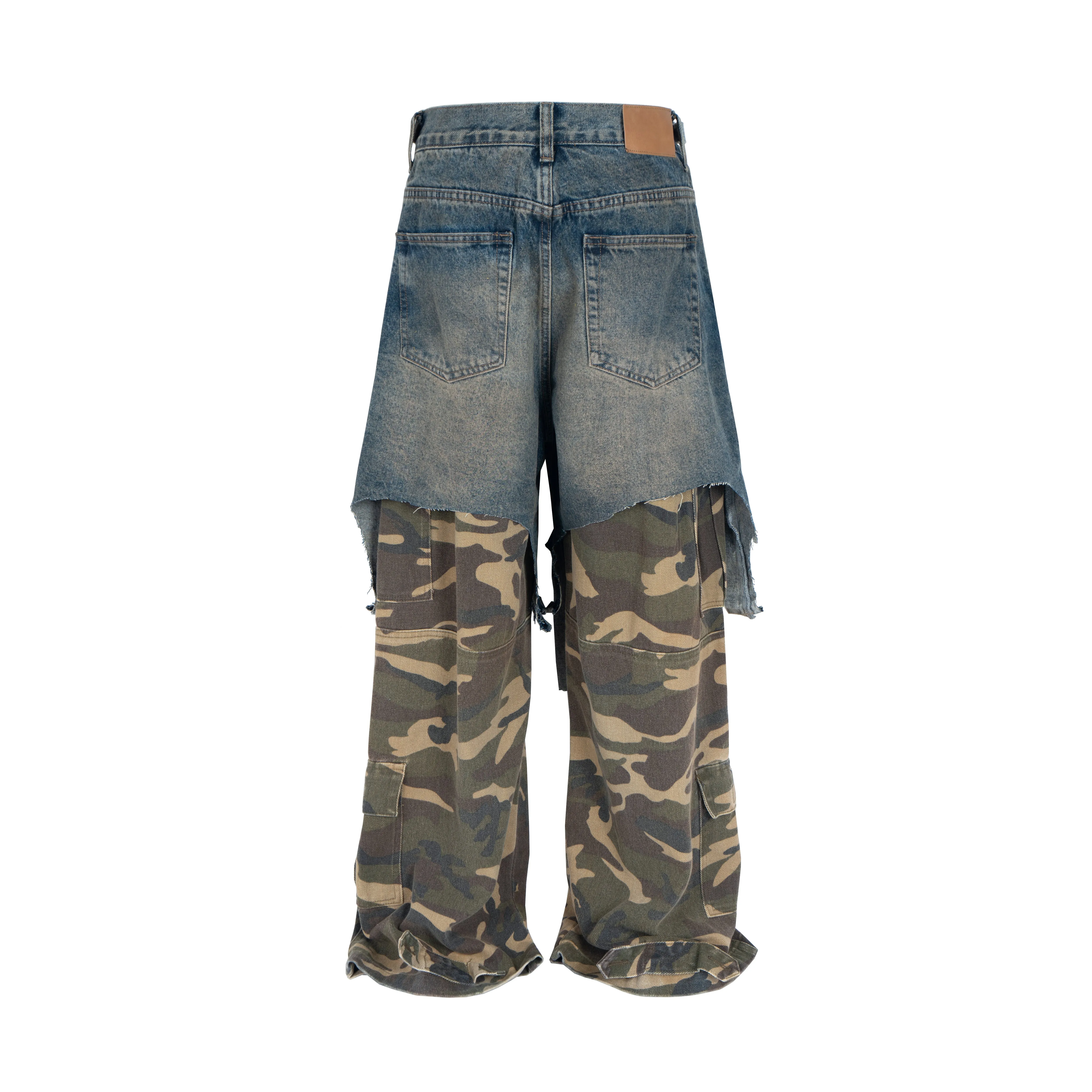 Omirad Layered Camo Denim Hybrid Pants sold by Omirad product image thumbnail 2