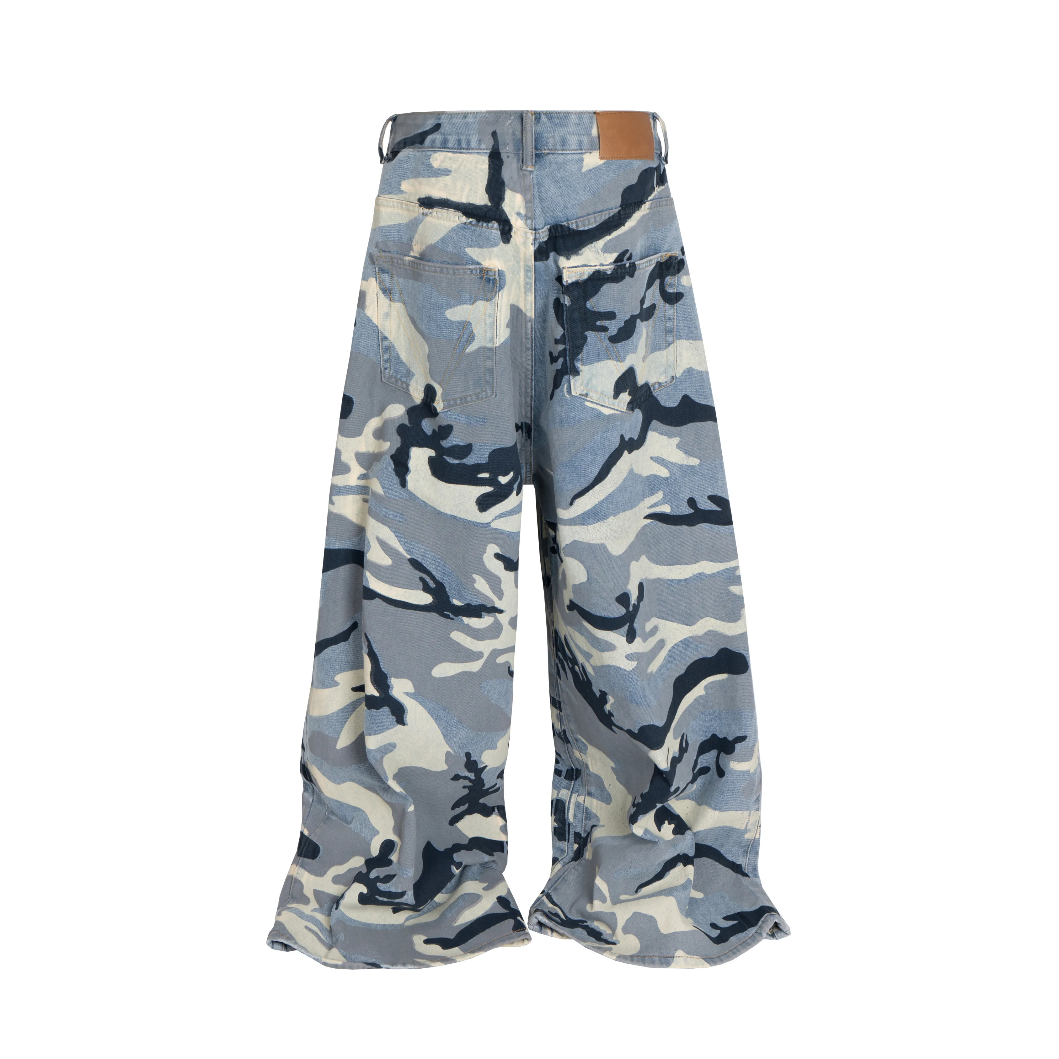 Omirad Camo Wide-Leg Denim Pants sold by Omirad product image thumbnail 2