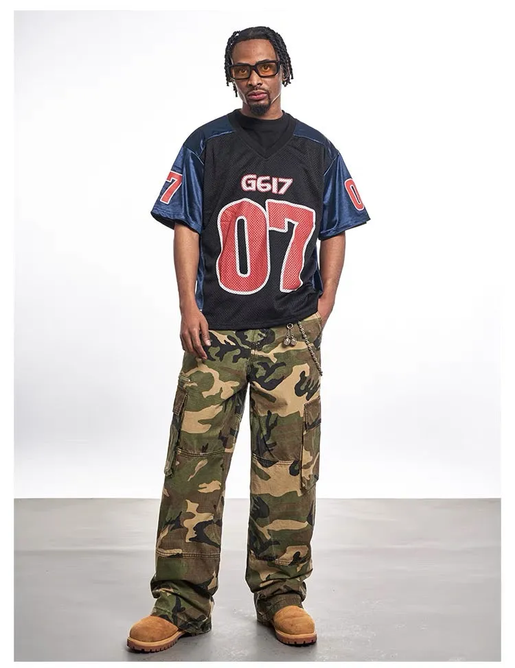 Omirad Varsity Block Mesh Jersey Tee sold by Omirad product image thumbnail 3