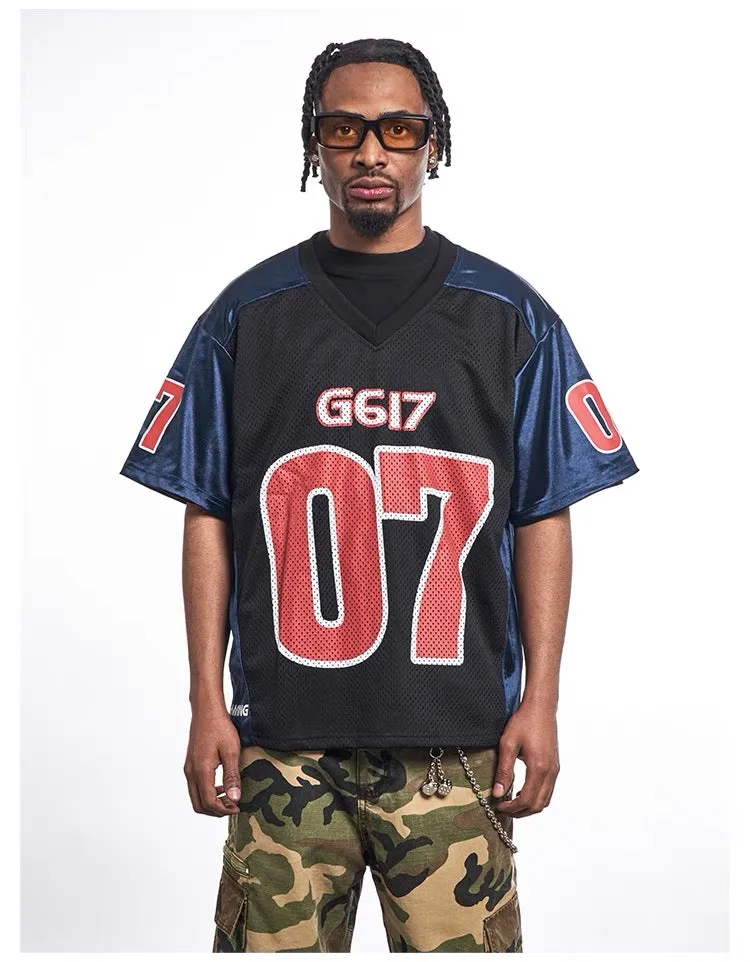 Omirad Varsity Block Mesh Jersey Tee sold by Omirad product image thumbnail 5