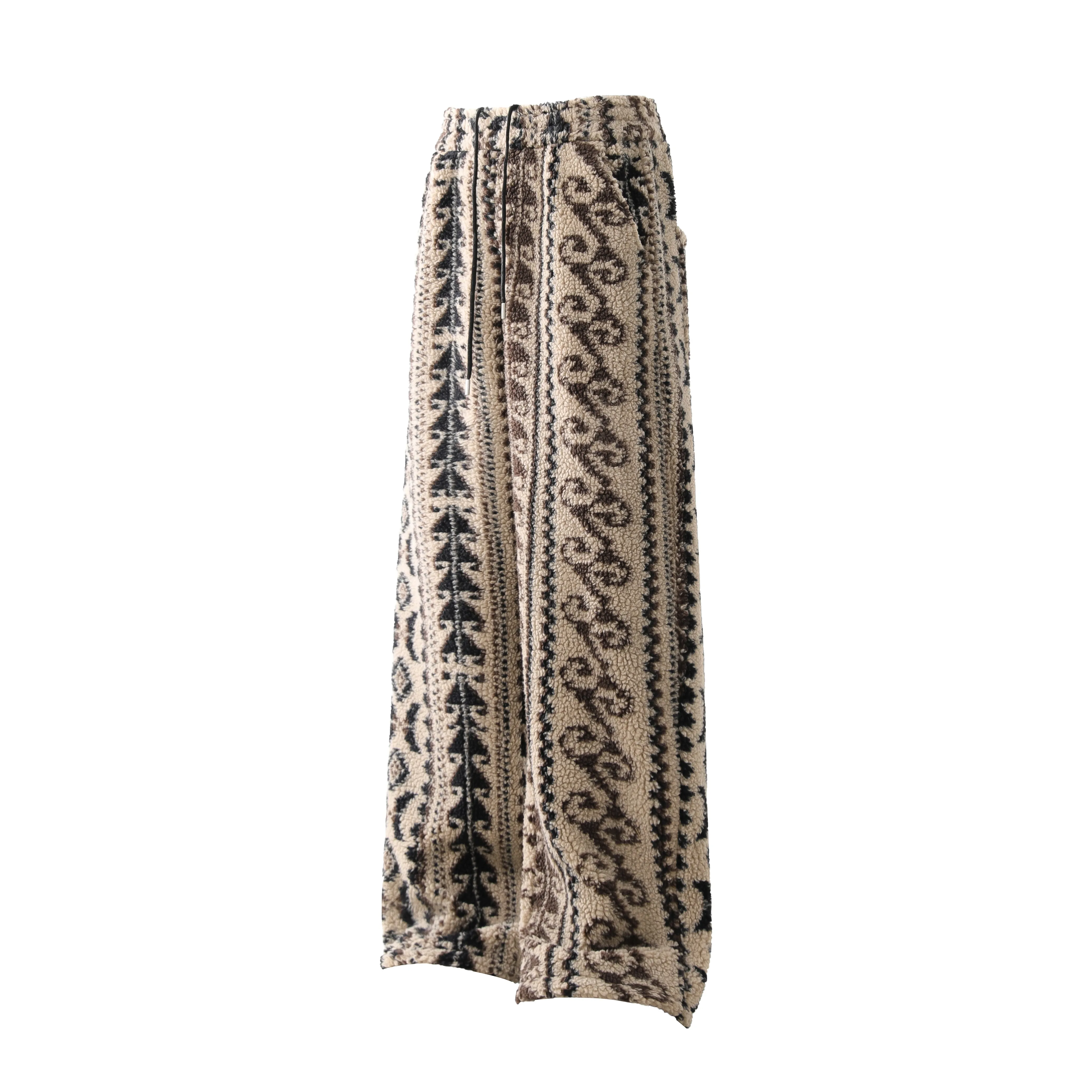 Omirad Tribal Fleece Wide-Leg Pants sold by Omirad product image thumbnail 3