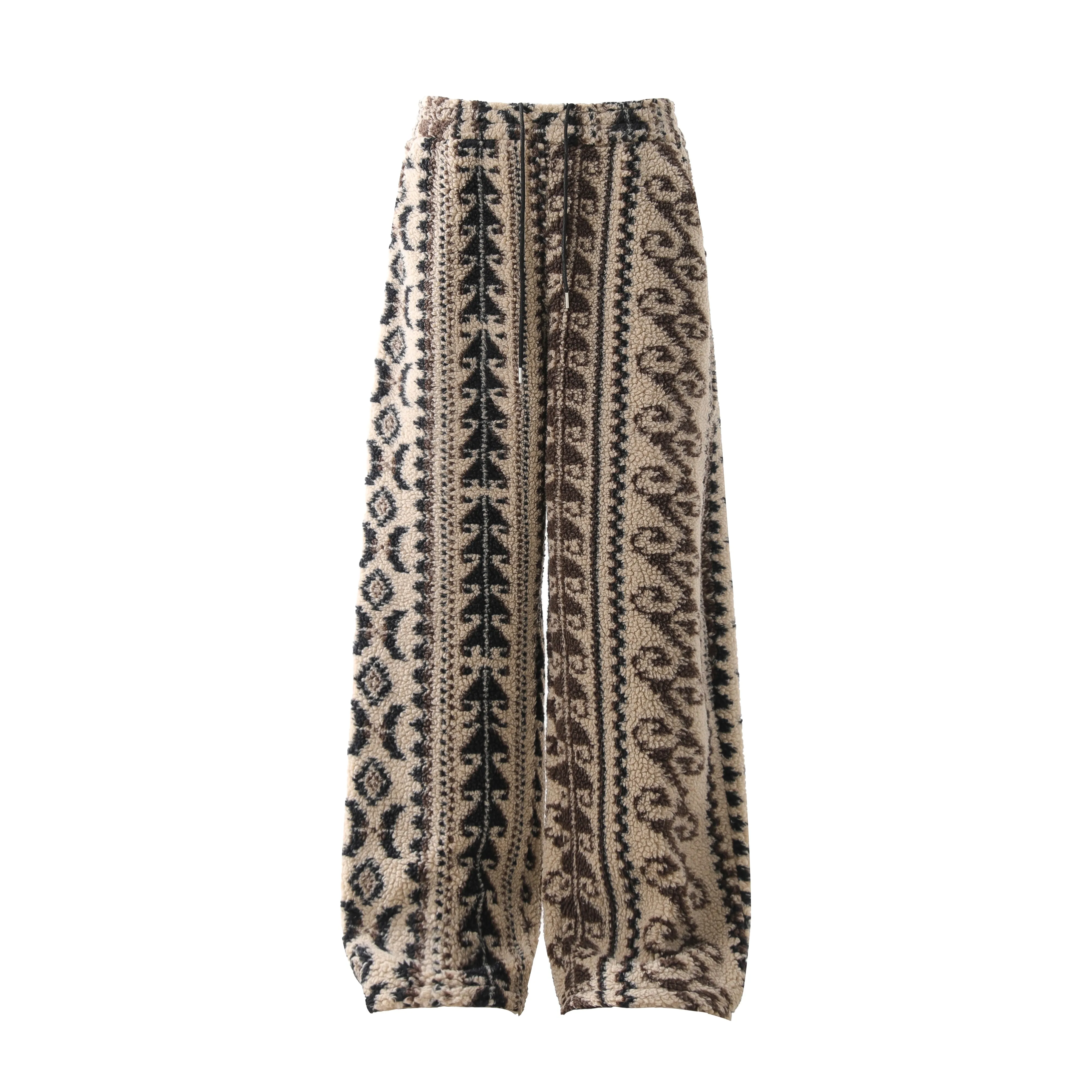 Omirad Tribal Fleece Wide-Leg Pants sold by Omirad product image thumbnail 2