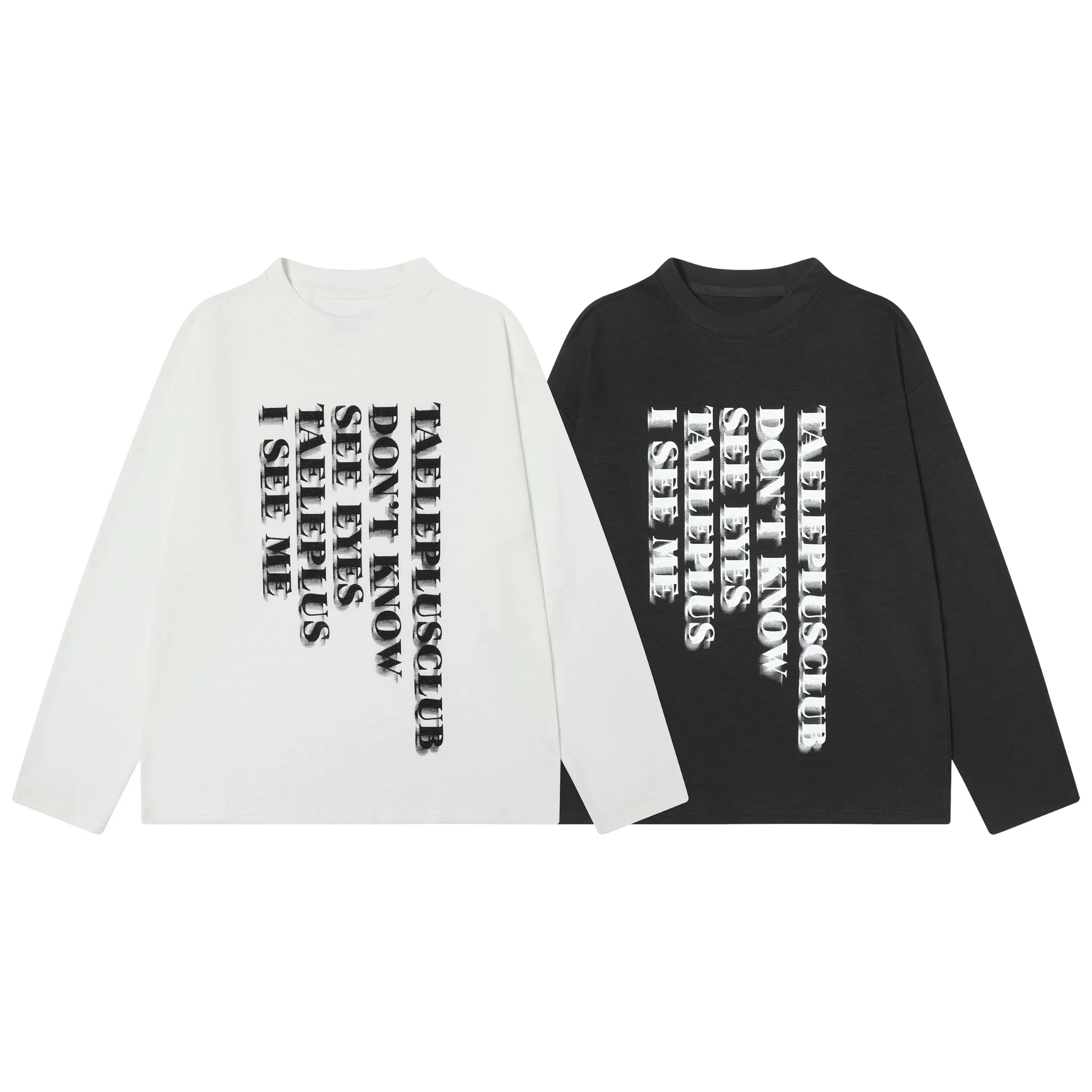 Omirad Vertical Shadow Graphic Long Sleeve Tee sold by Omirad