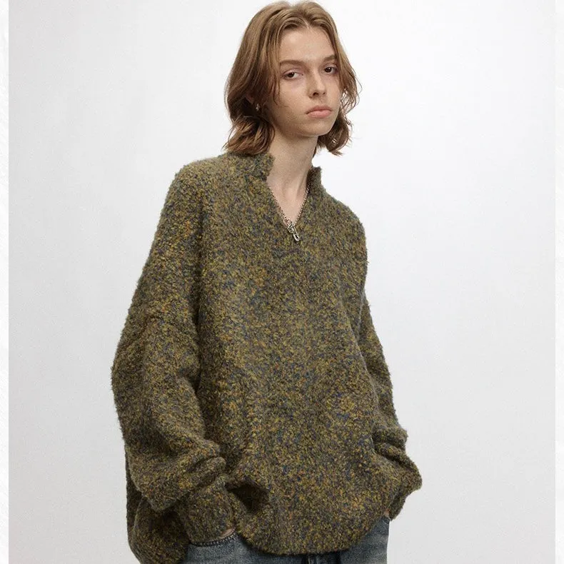 Omirad Small V-Neck Loose Sweater sold by Omirad product image thumbnail 5