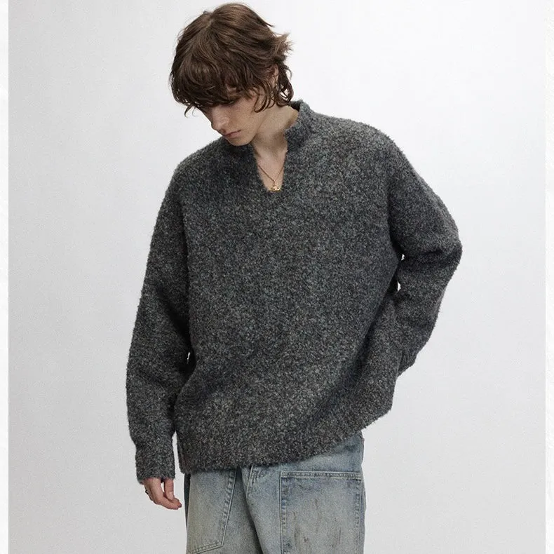 Omirad Small V-Neck Loose Sweater sold by Omirad product image thumbnail 3