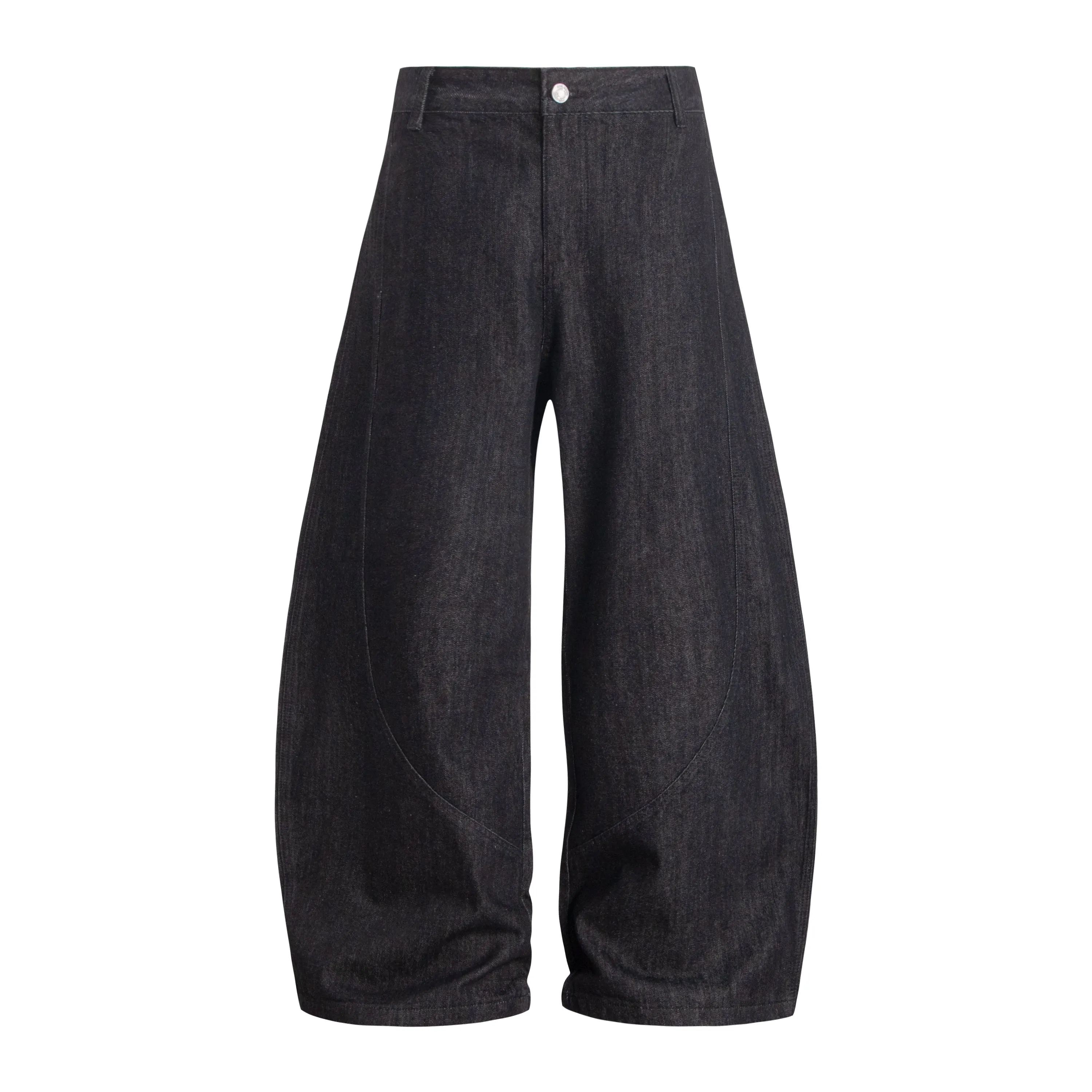 Omirad Curved Seam Wide-Leg Denim Pants sold by Omirad product image thumbnail 2