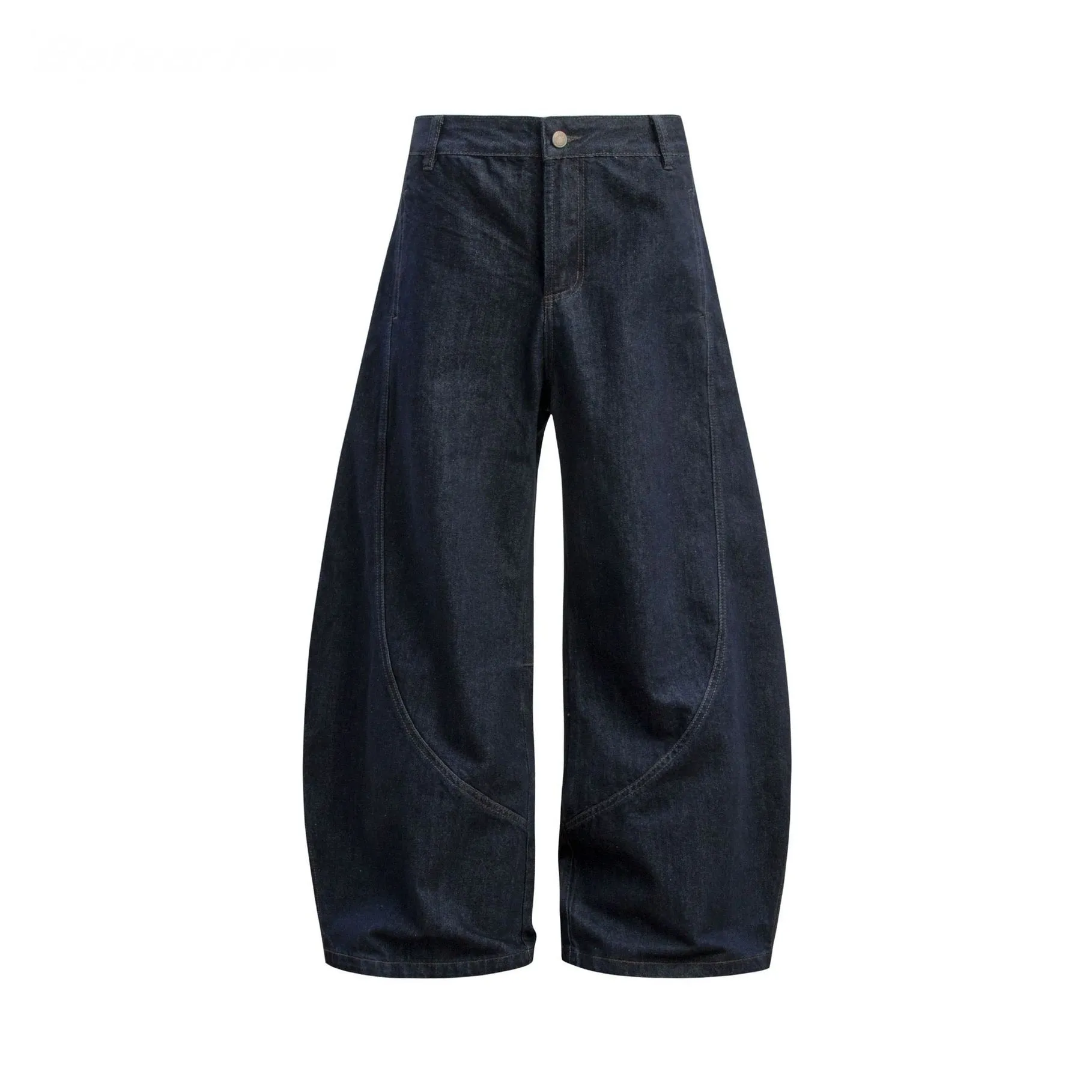 Omirad Curved Seam Wide-Leg Denim Pants sold by Omirad