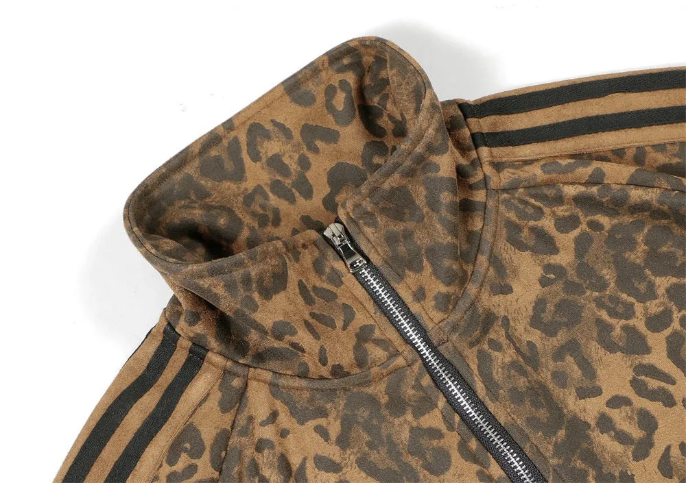 Omirad Leopard Stripe Performance Mesh Track Jacket sold by Omirad product image thumbnail 3