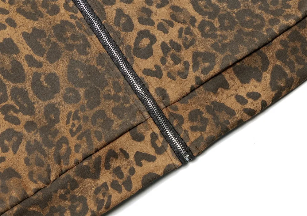 Omirad Leopard Stripe Performance Mesh Track Jacket sold by Omirad product image thumbnail 4