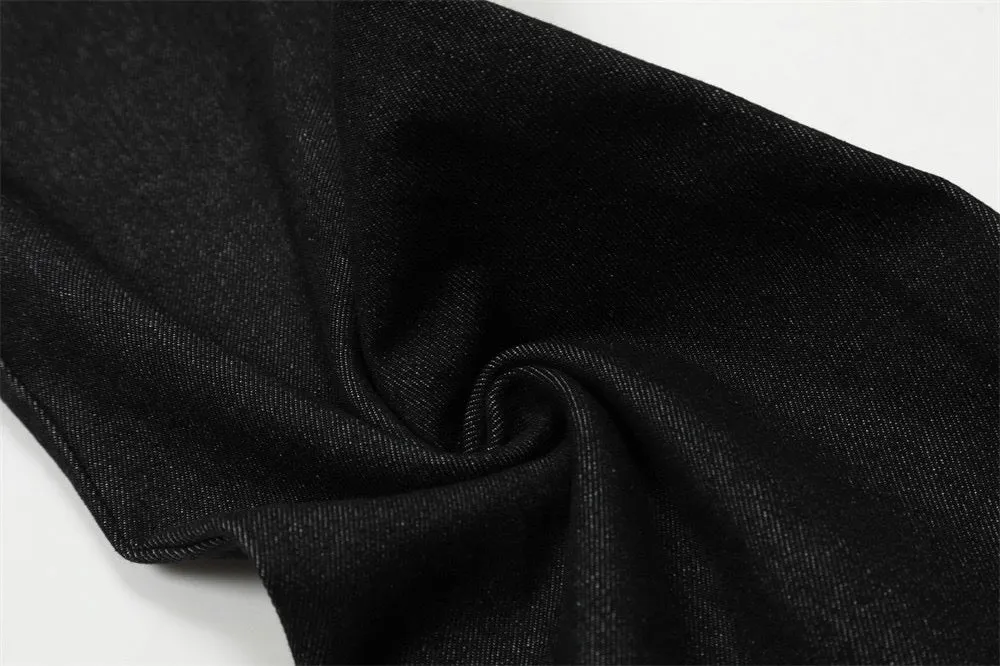 Omirad Fleece-Waist Wide-Leg Denim Pants sold by Omirad product image thumbnail 5