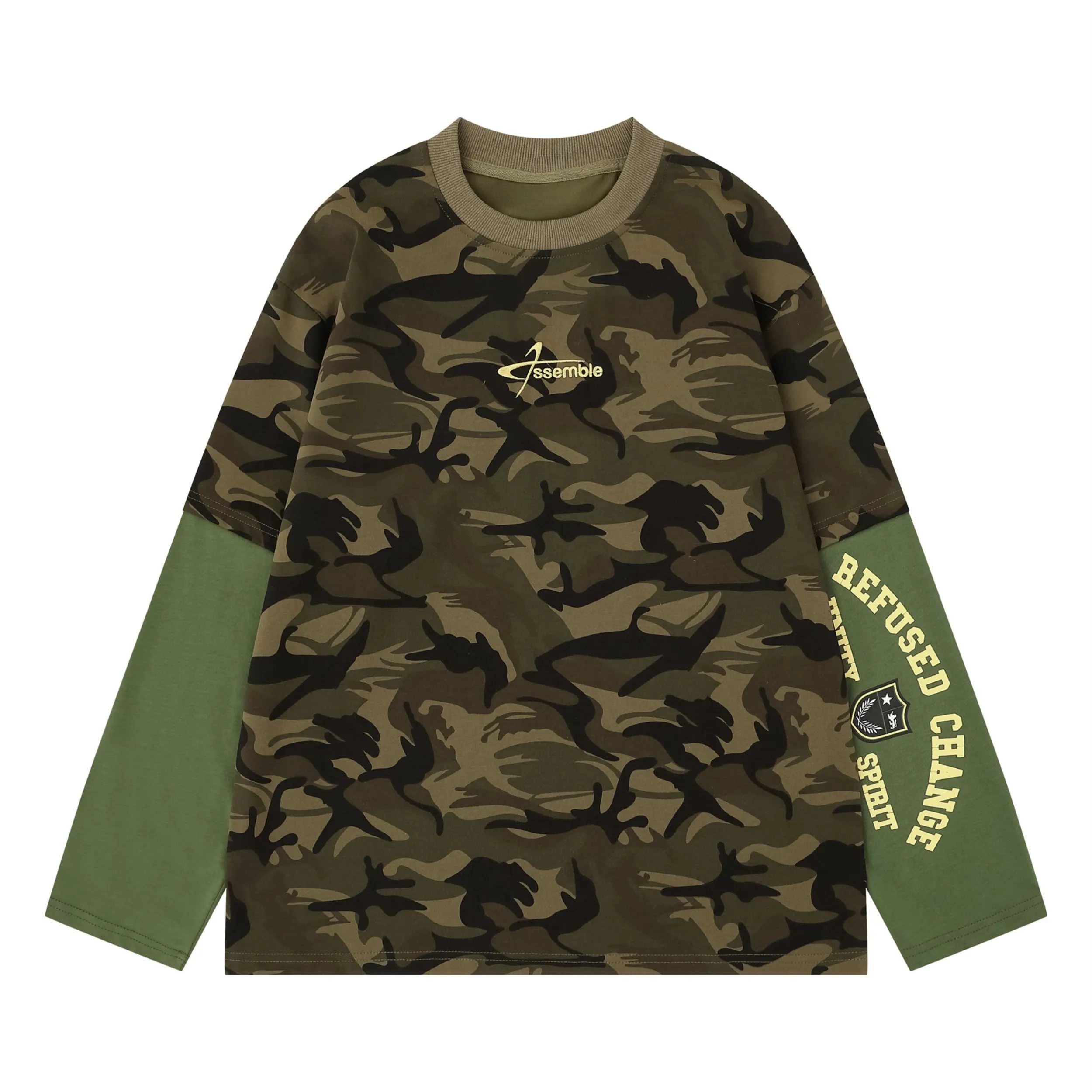 Omirad Layered Camo Long Sleeve Tee sold by Omirad product image thumbnail 2