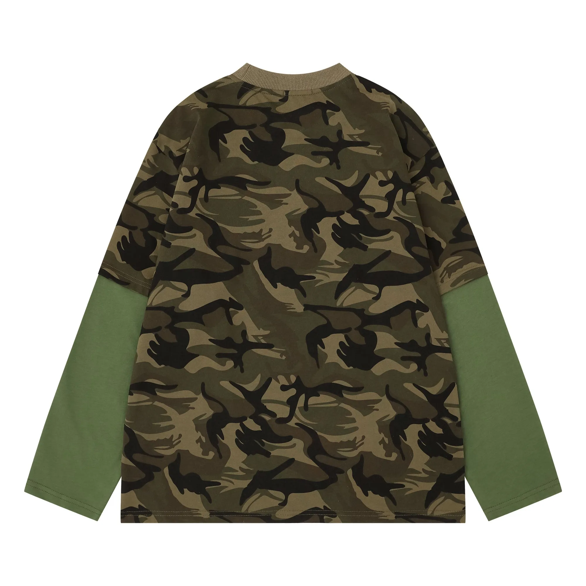 Omirad Layered Camo Long Sleeve Tee sold by Omirad product image thumbnail 3