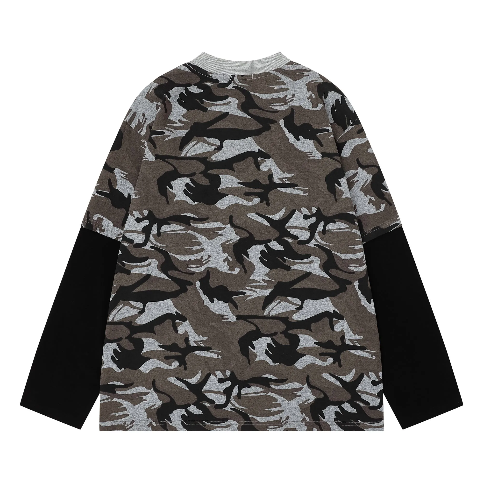 Omirad Layered Camo Long Sleeve Tee sold by Omirad product image thumbnail 5