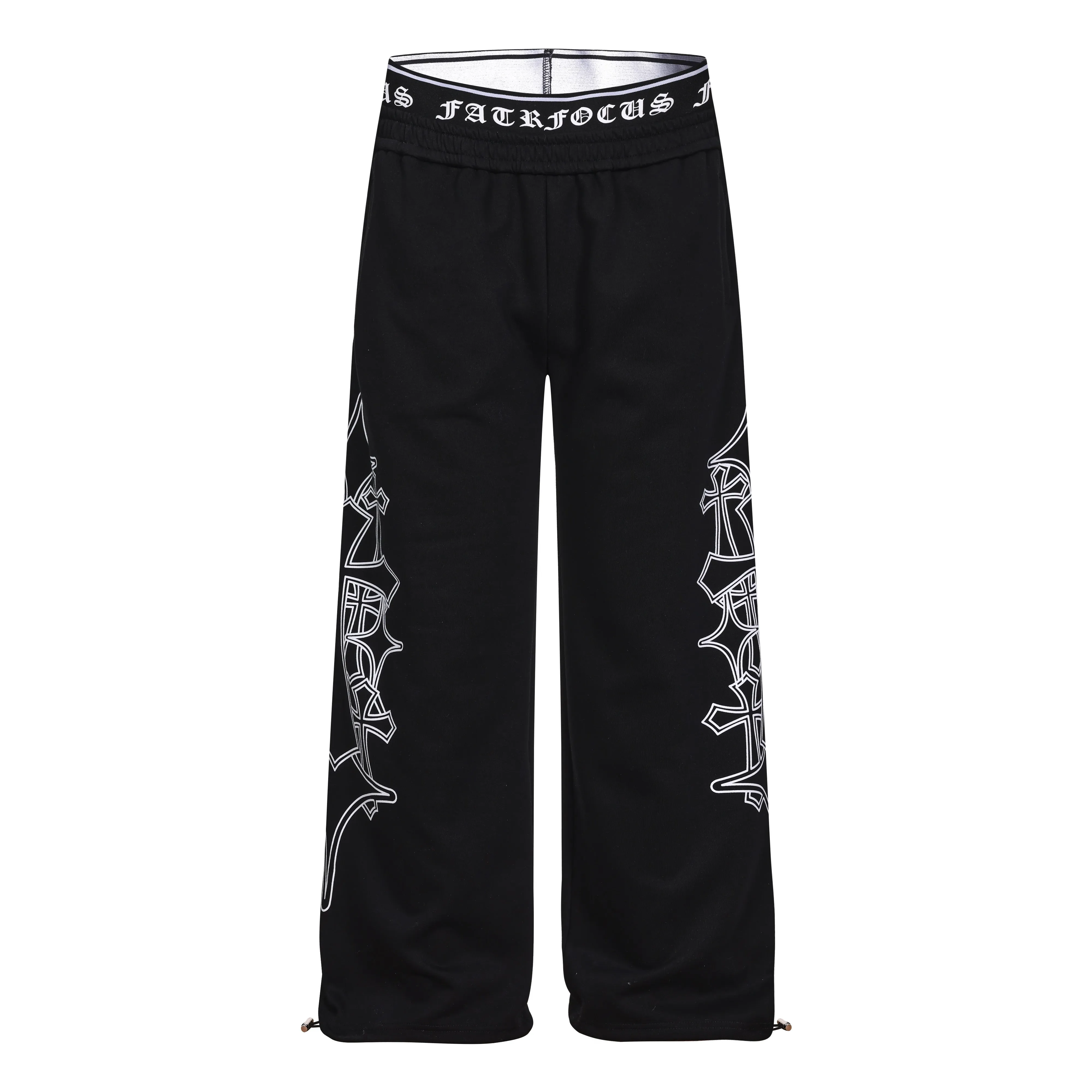 Omirad Gothic Outline Wide-Leg Sweatpants sold by Omirad product image thumbnail 5