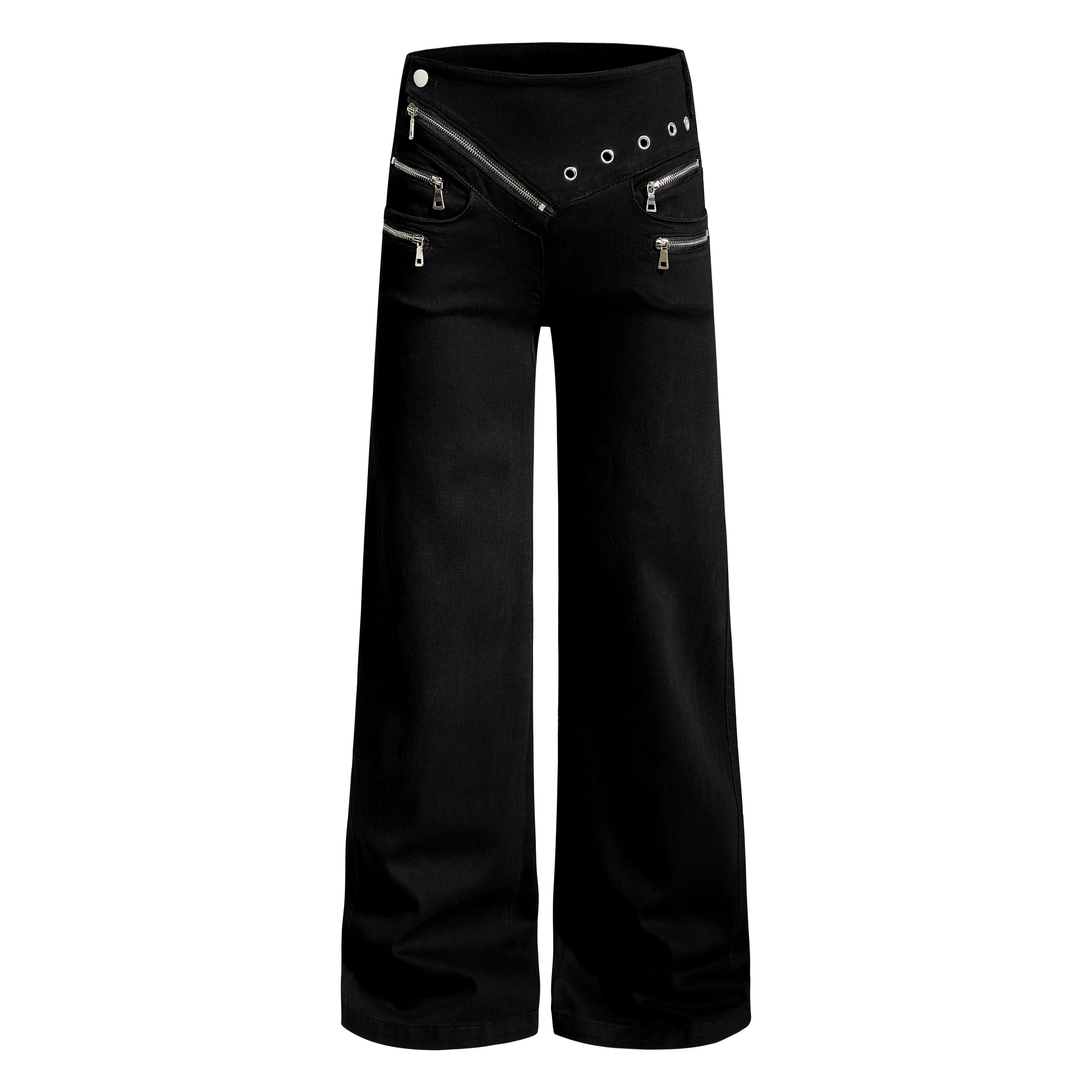 Omirad Zipper Detail Flared Pants sold by Omirad product image thumbnail 2