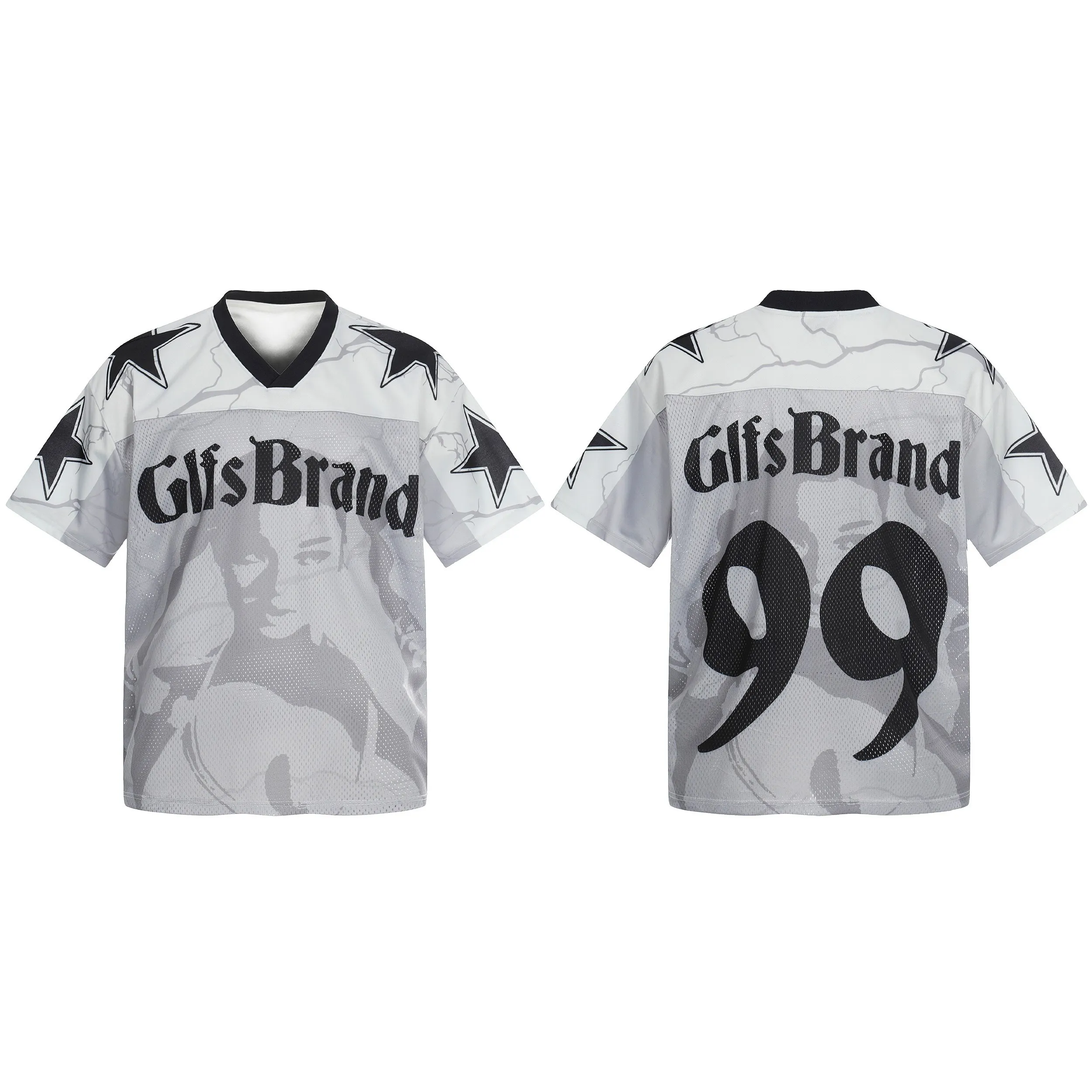 Omirad Portrait Graphic Mesh Jersey sold by Omirad