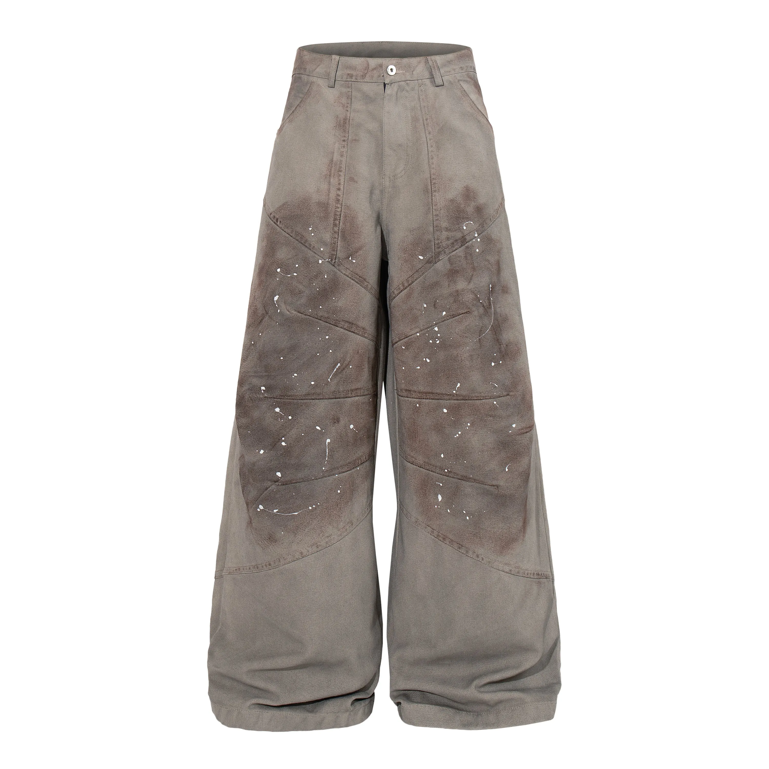 Omirad Distressed Panel Wide-Leg Pants sold by Omirad product image thumbnail 2