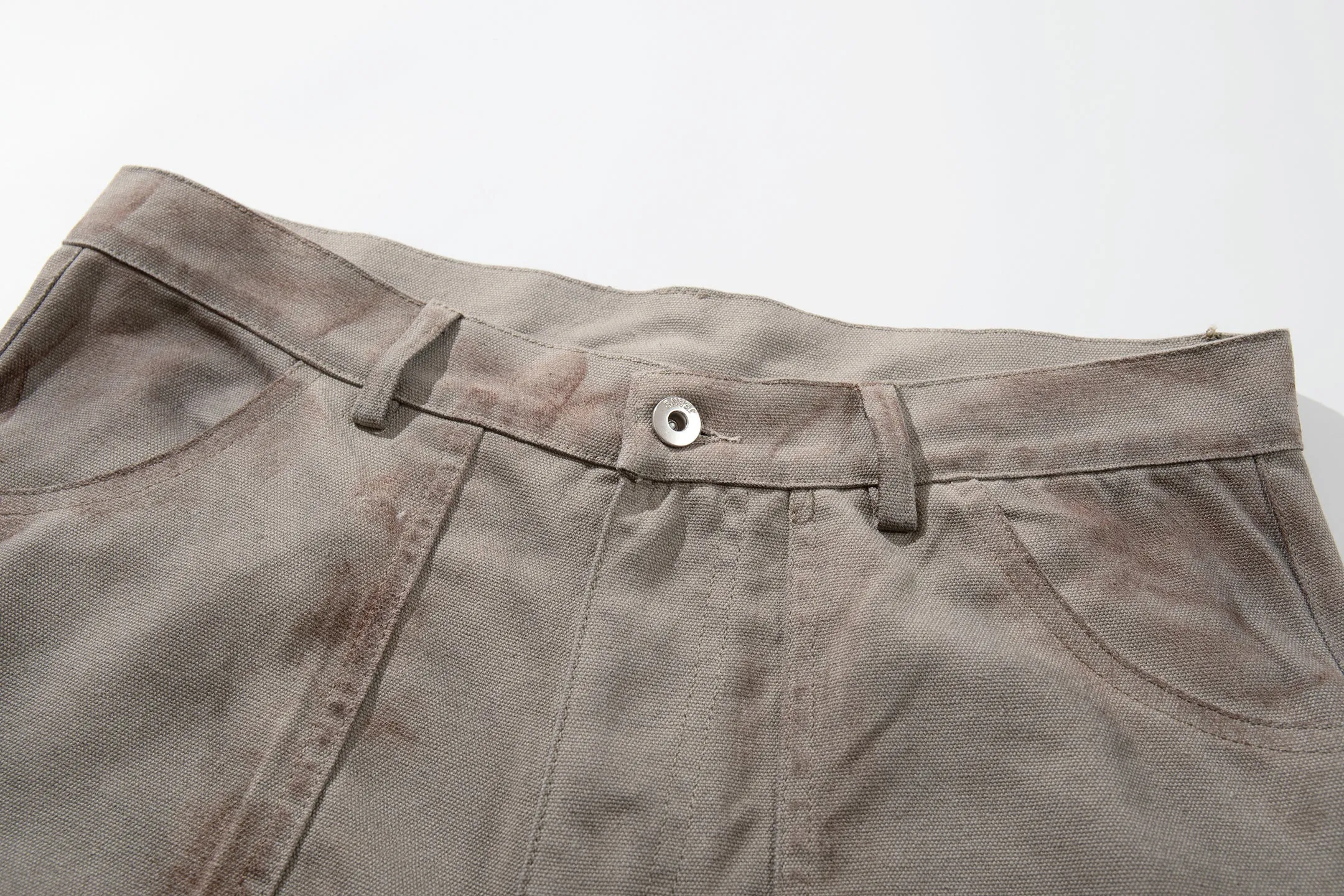 Omirad Distressed Panel Wide-Leg Pants sold by Omirad product image thumbnail 5