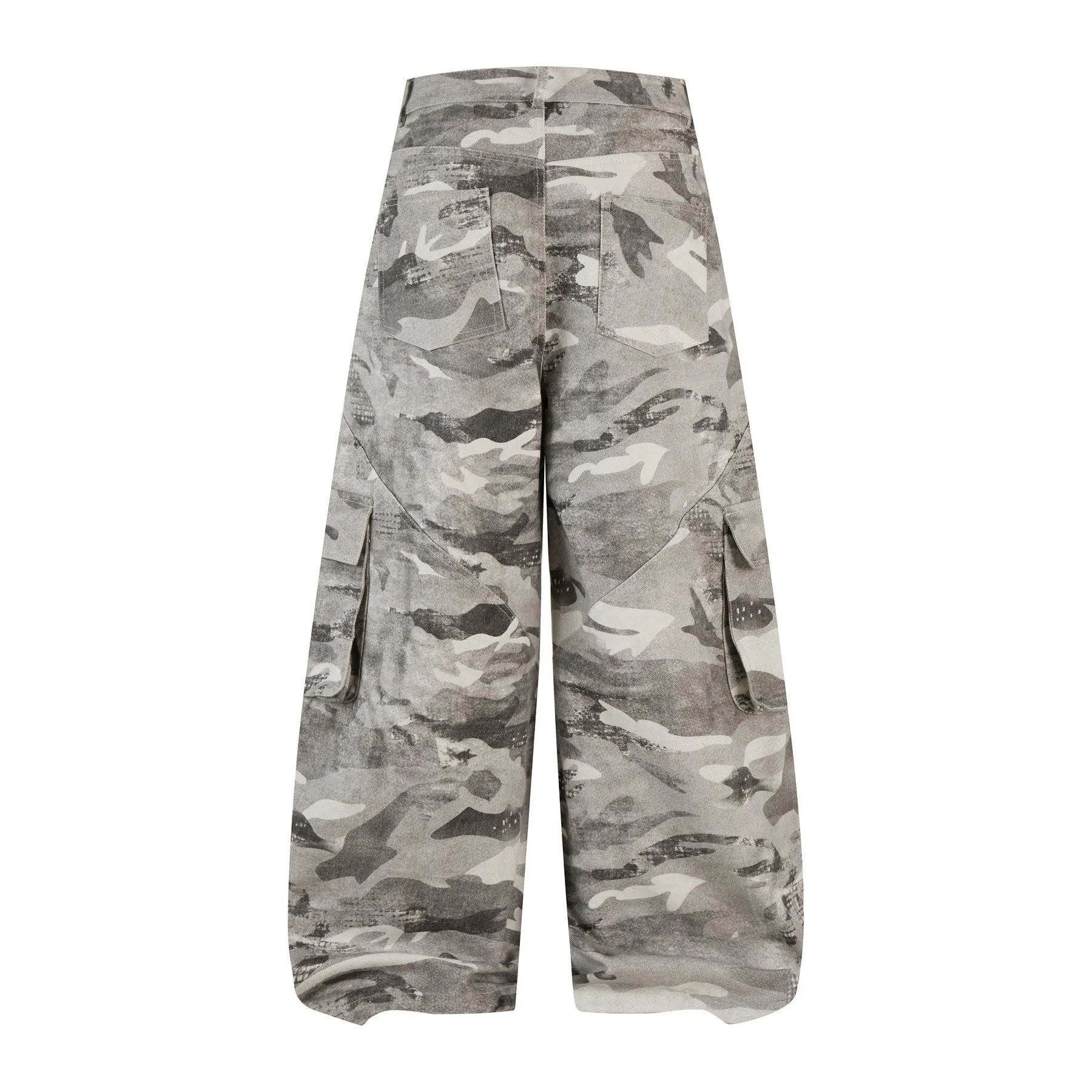 Omirad Camo Panelled Wide-Leg Pants sold by Omirad product image thumbnail 2