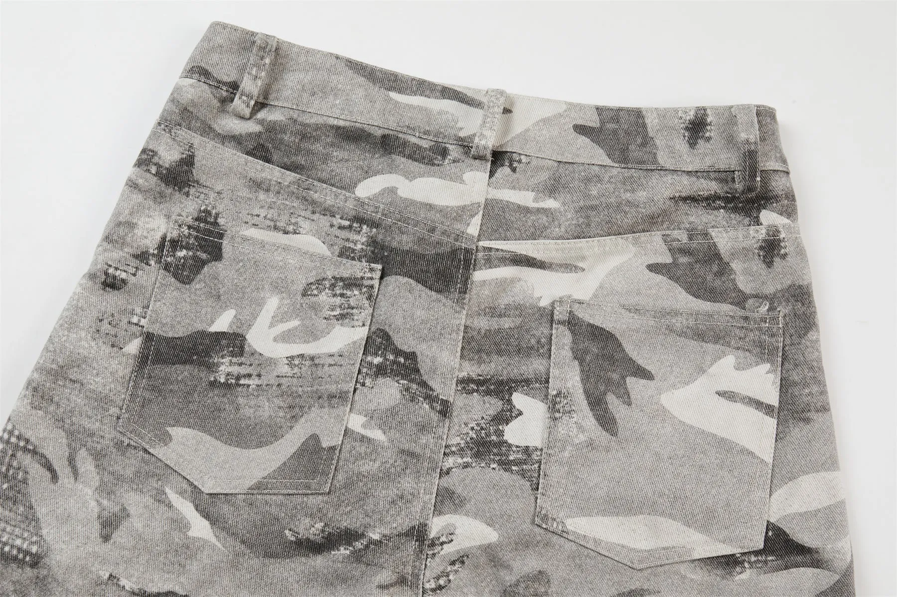 Omirad Camo Panelled Wide-Leg Pants sold by Omirad product image thumbnail 4