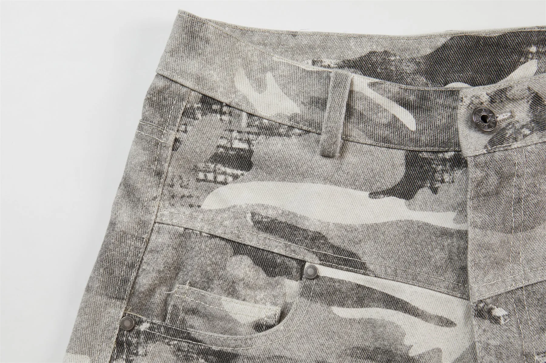 Omirad Camo Panelled Wide-Leg Pants sold by Omirad product image thumbnail 5